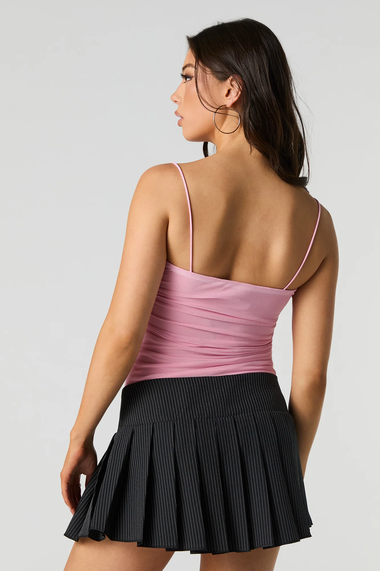 Mesh Ruched Bodysuit - Image 14