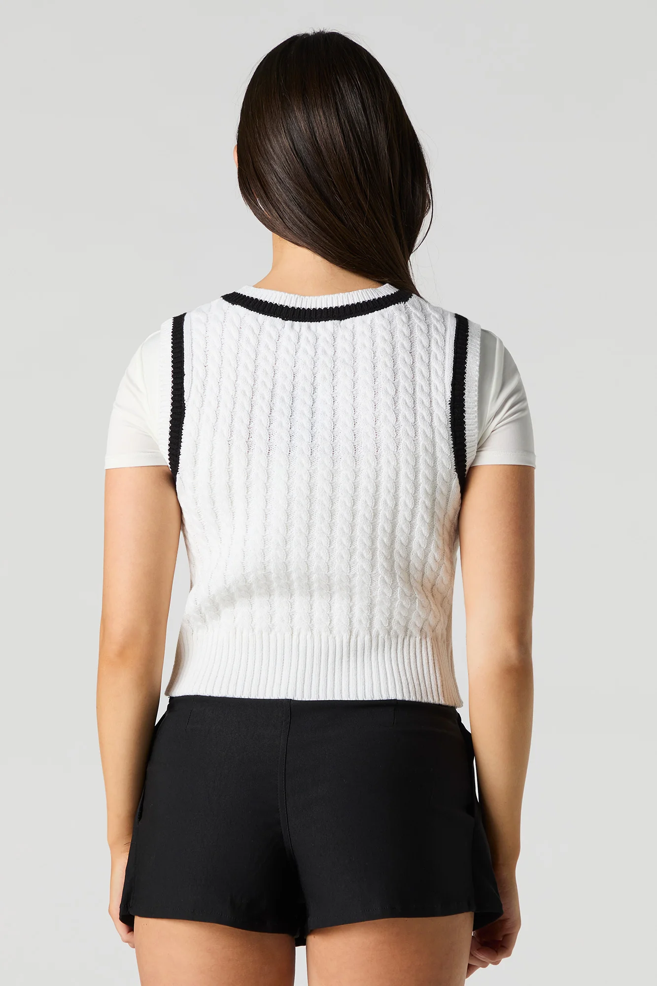 Cable Knit Sweater Vest - Image 10