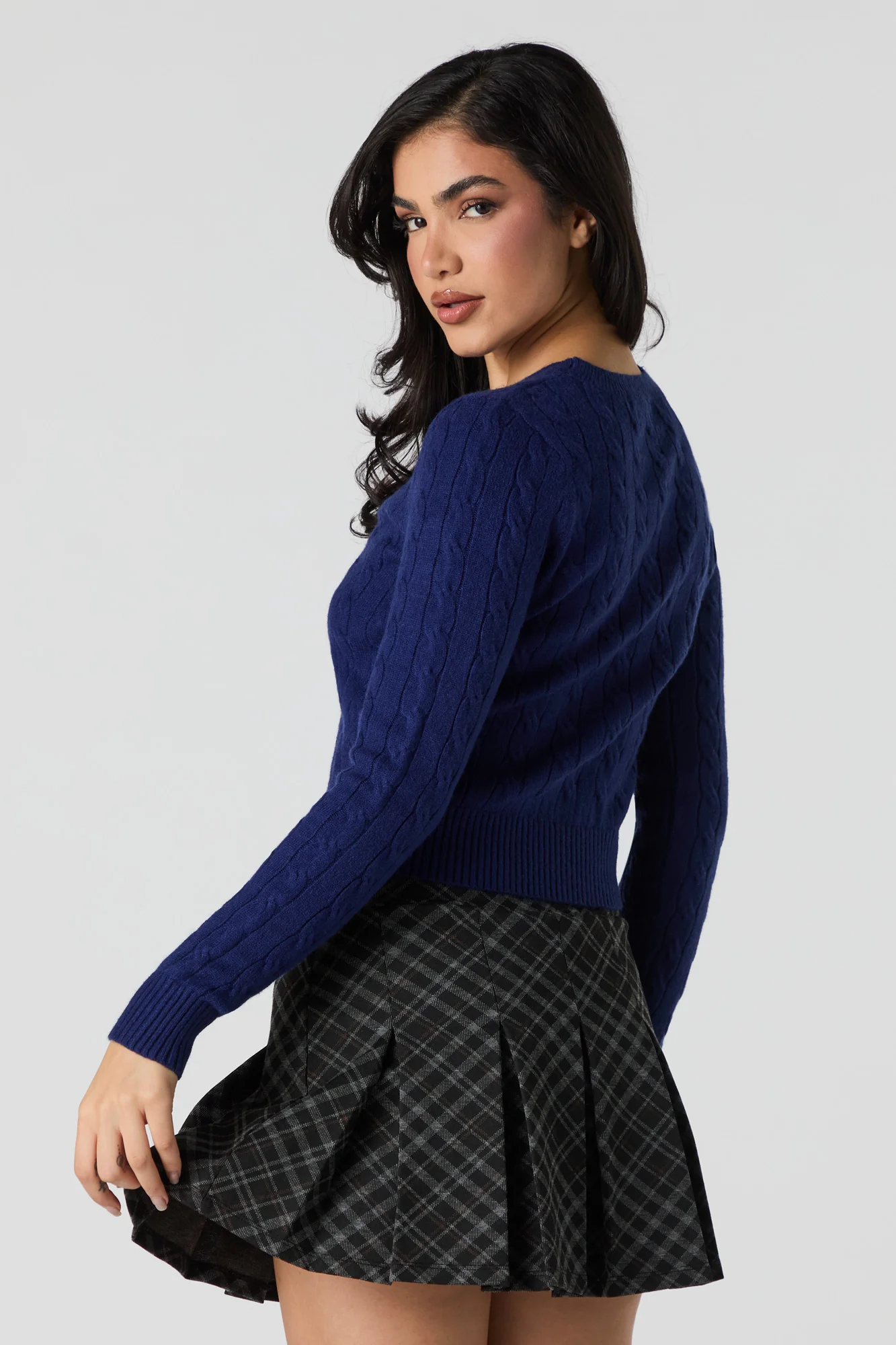 Embroidered Cable Knit Sweater - Image 13