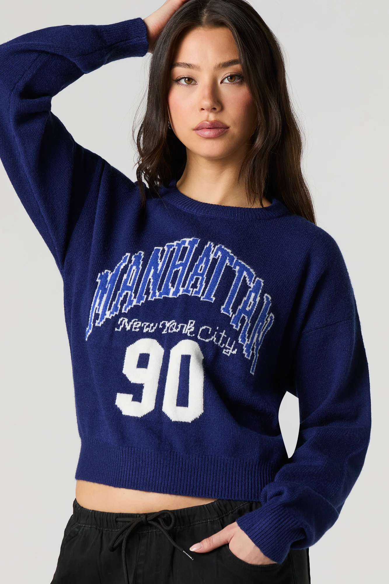 City Jacquard Knit Sweater - Image 4