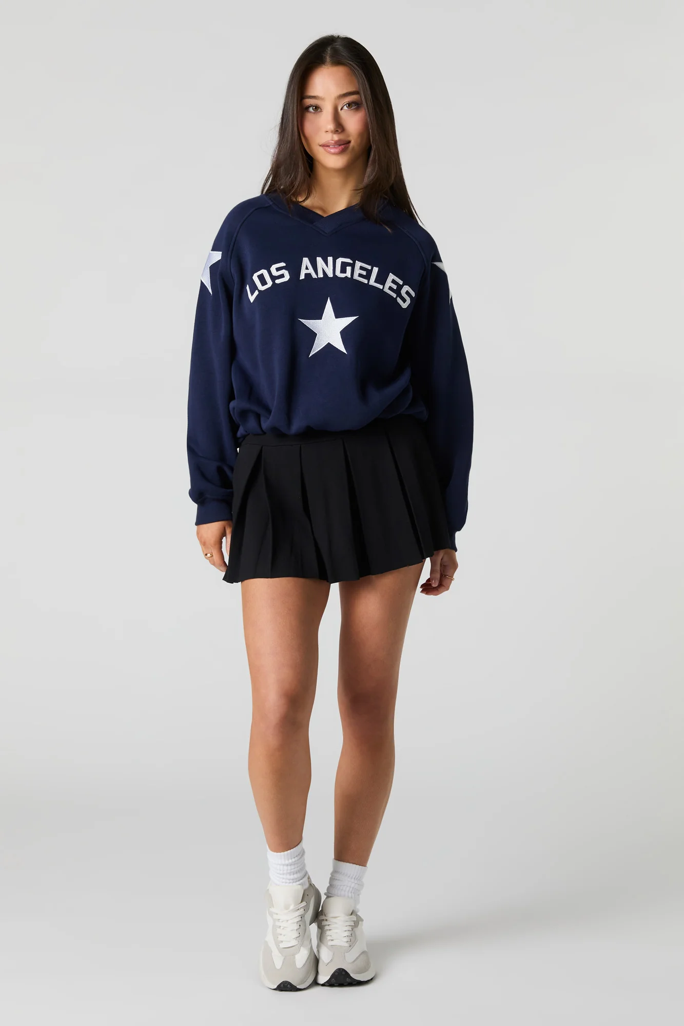 Destination Twill Embroidered Fleece Sweatshirt - Image 3