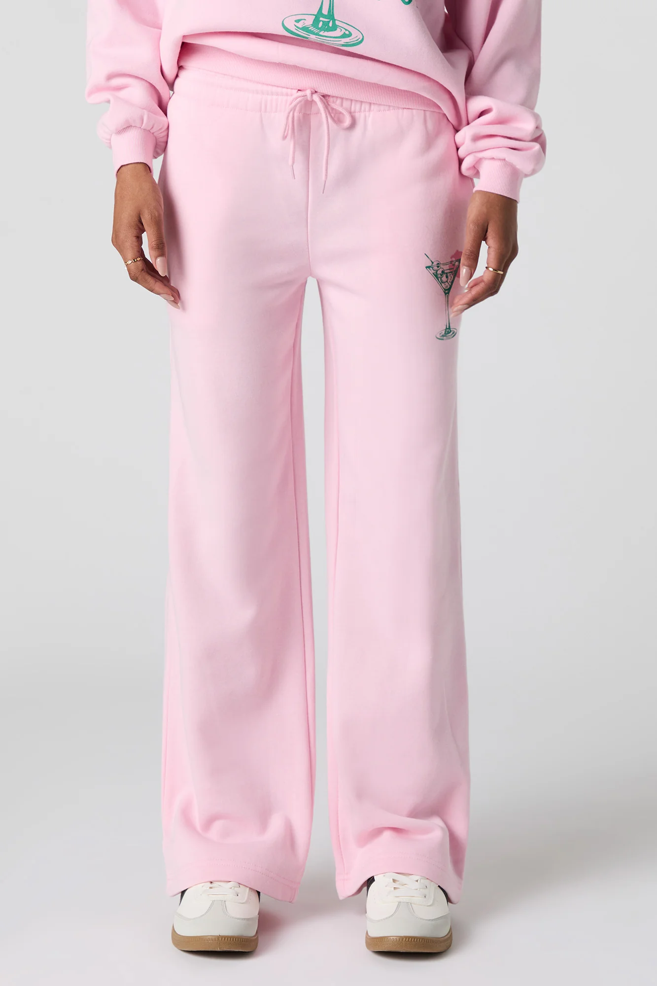 Pantalon d'entraînement en molleton à imprimé Martini - Image 2