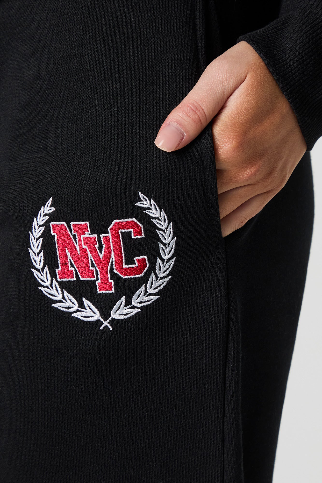 City Embroidered Fleece Jogger - Image 8