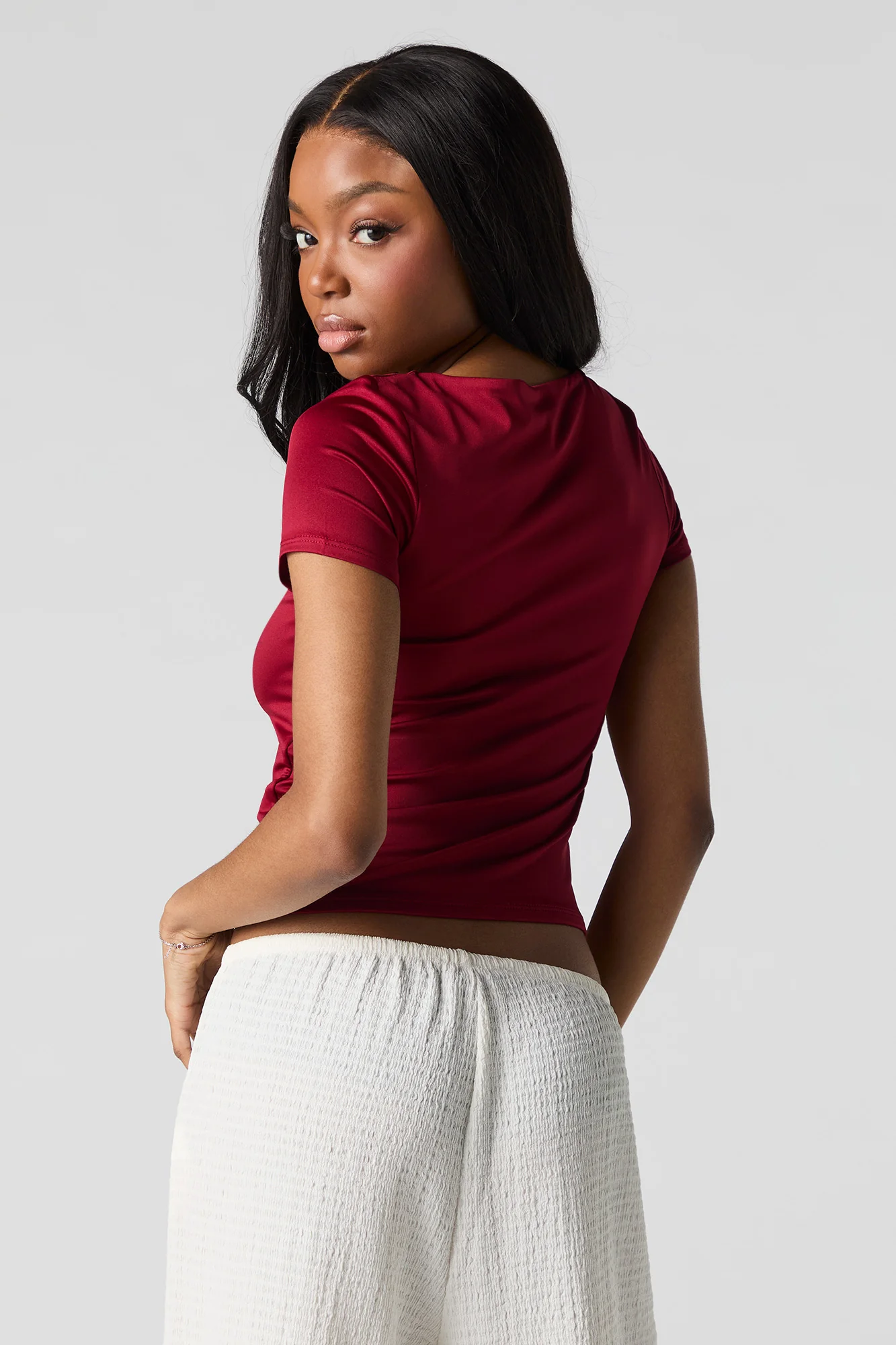 Contour Square Neck Short Sleeve Top - Image 20