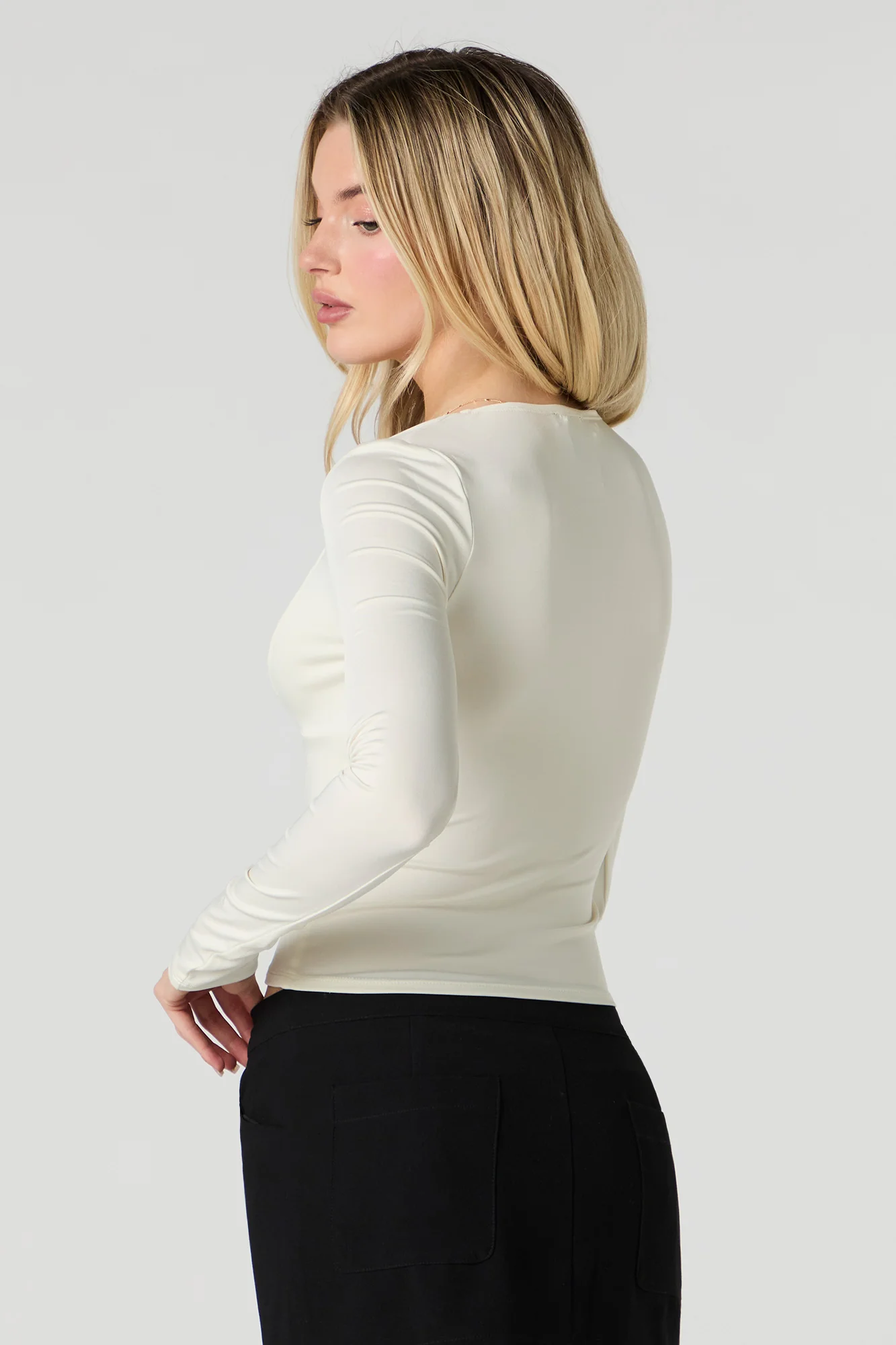 Contour Sweetheart Long Sleeve Top - Image 8