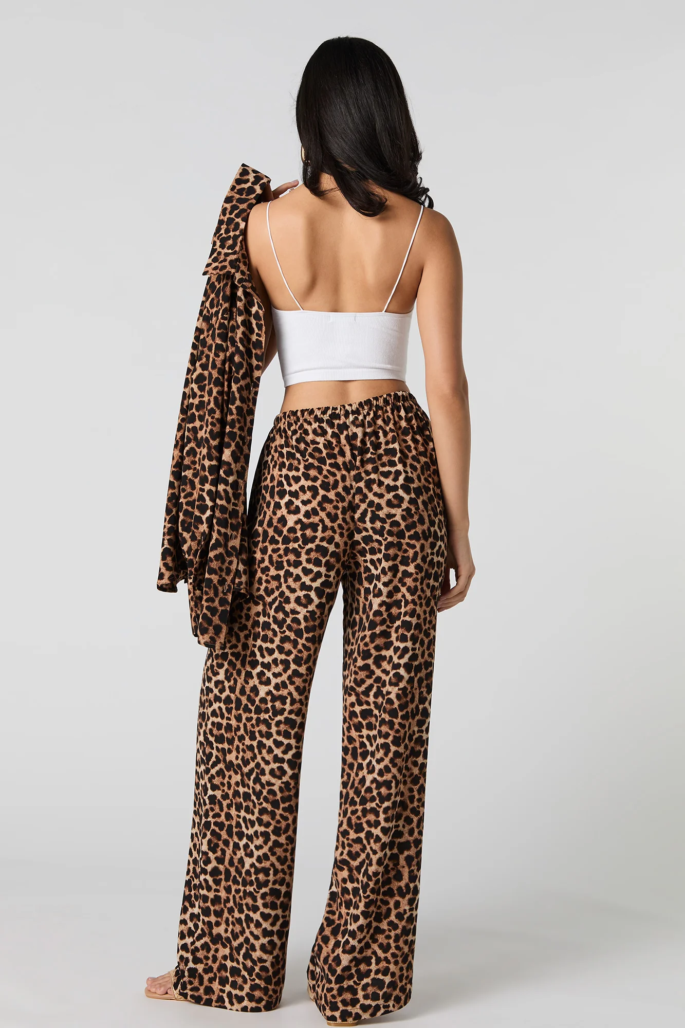 Flowy Printed Drawstring Pant - Image 3