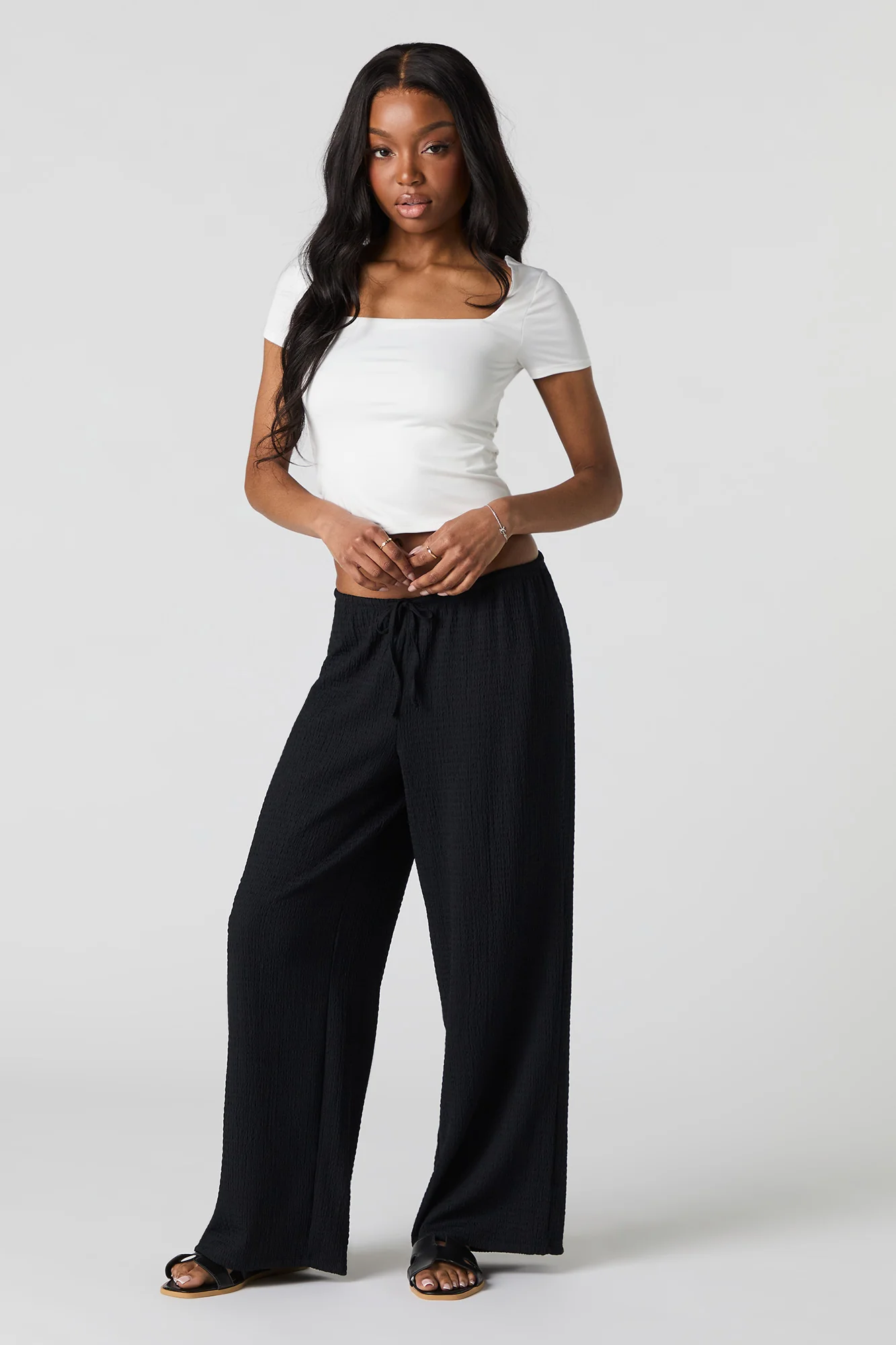 Textured Drawstring Pant - Image 10