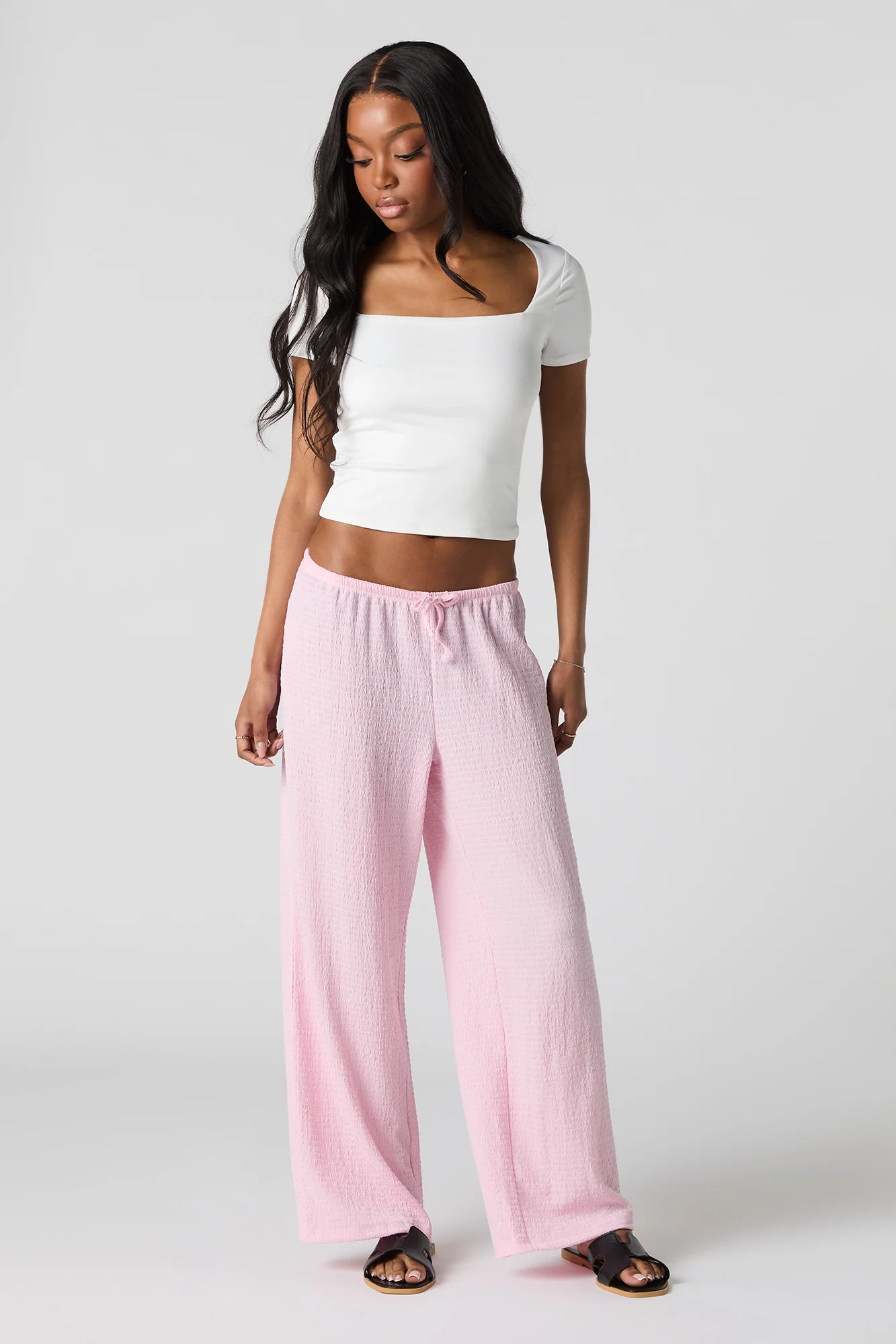 Textured Drawstring Pant - Image 7
