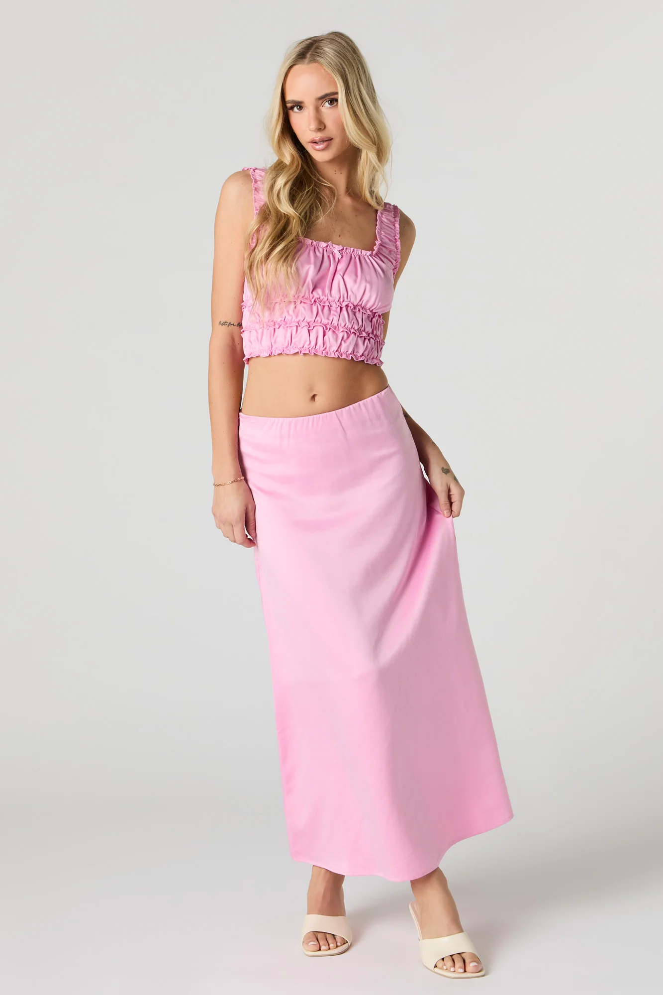 Jupe maxi en satin - Image 13
