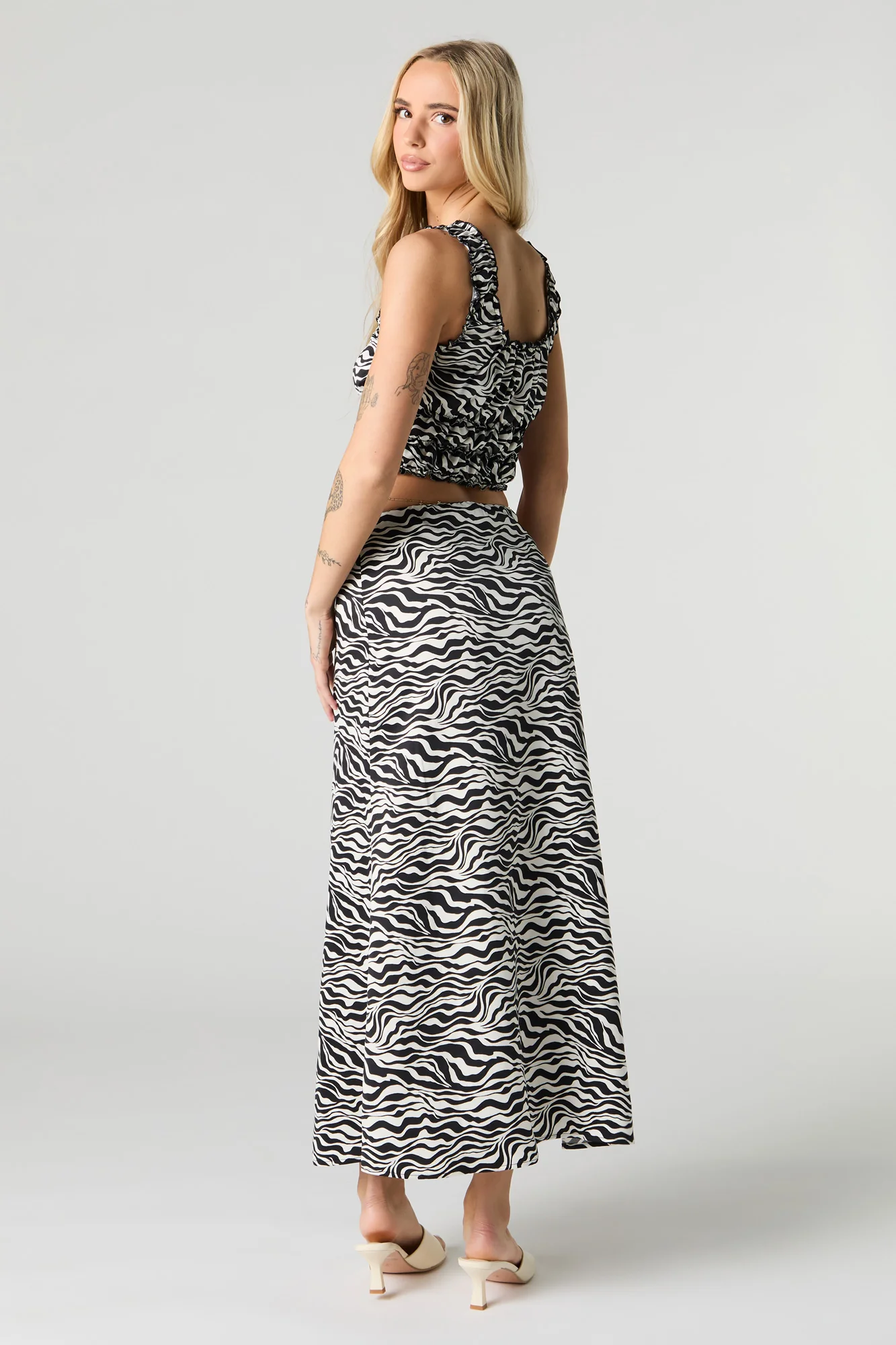 Jupe maxi en satin - Image 6