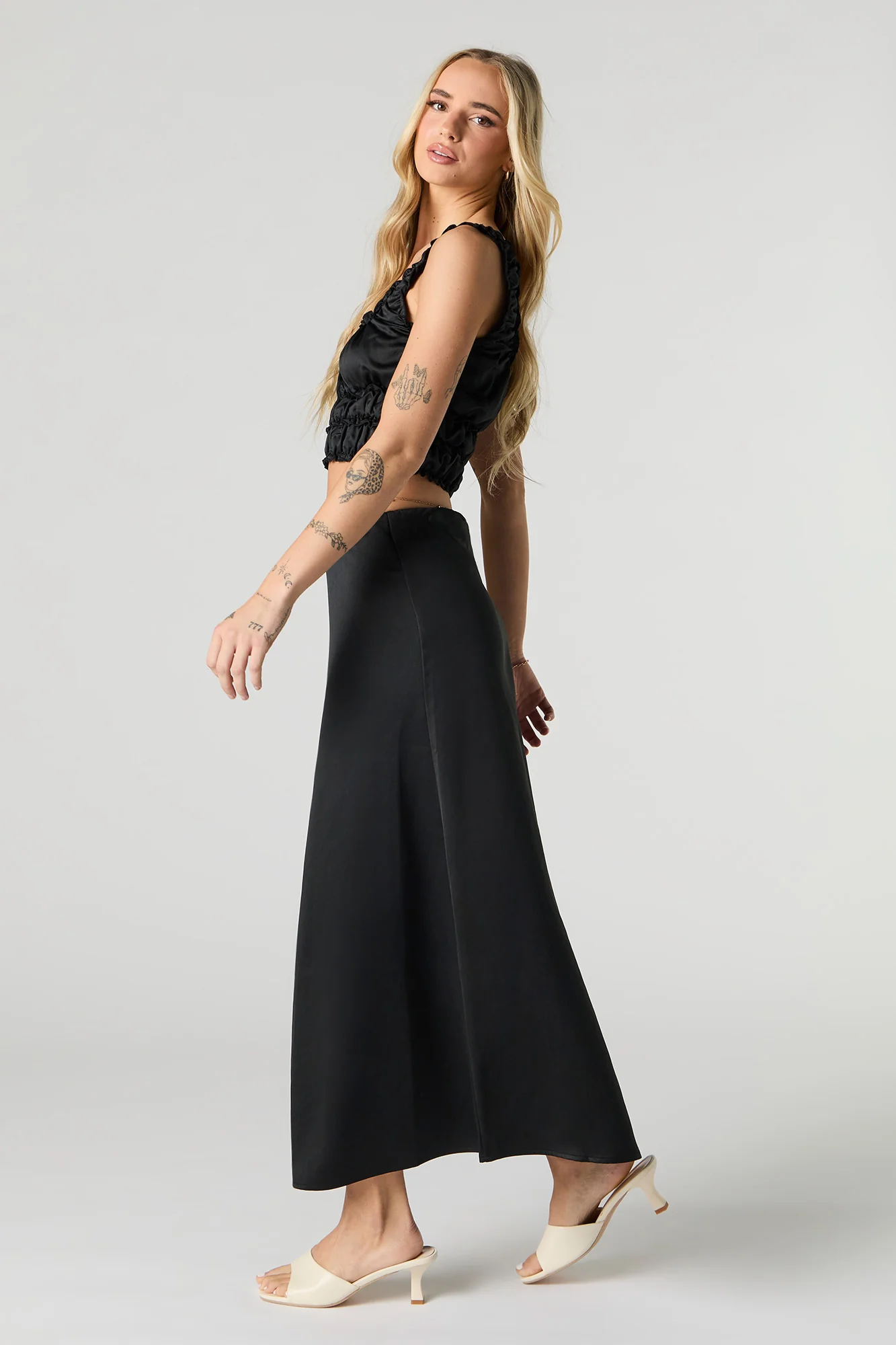 Satin Maxi Skirt - Image 8