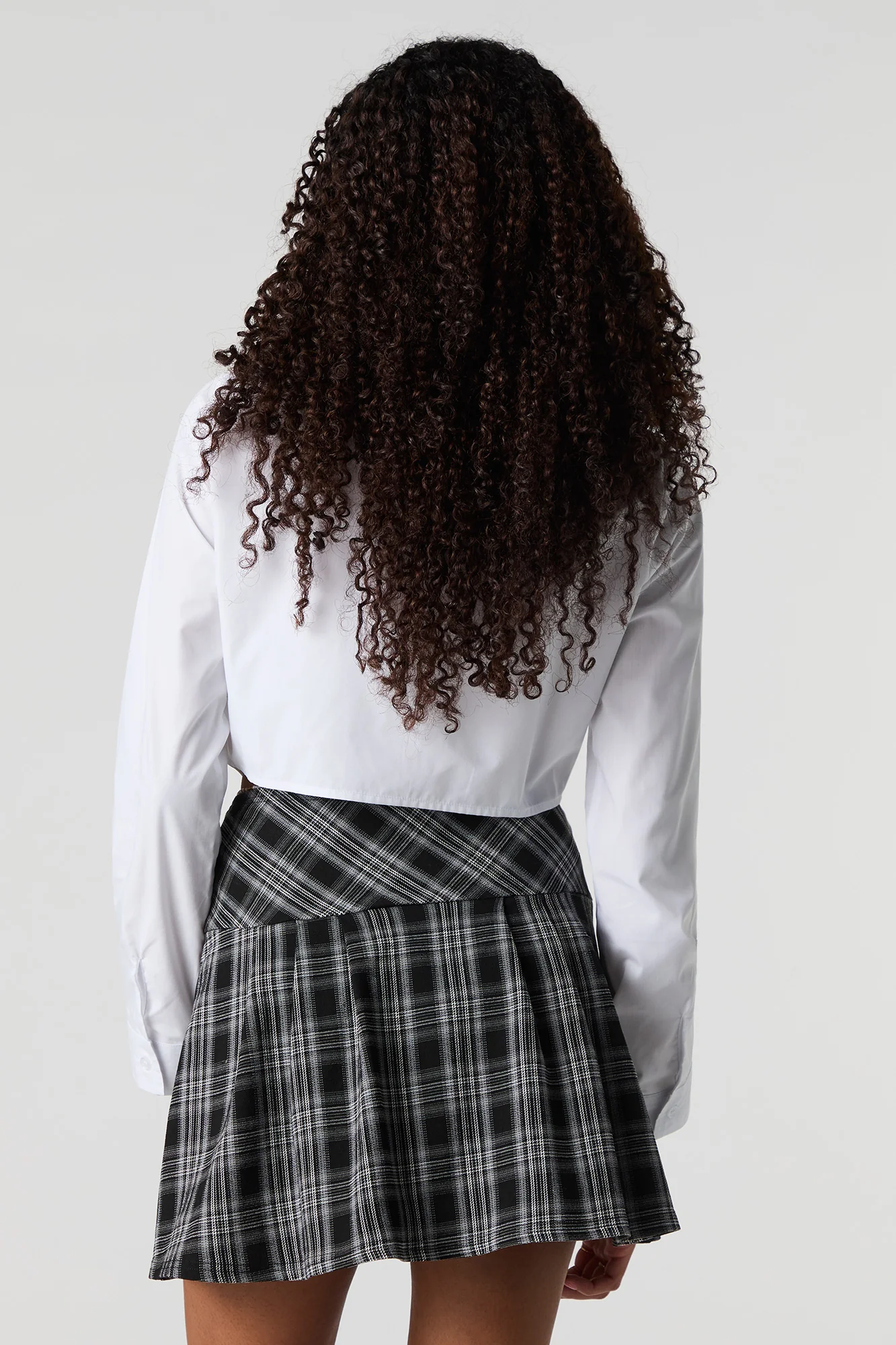 Plaid Pleated Mini Skort - Image 6