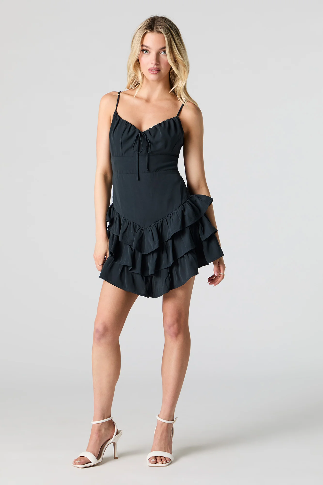 Tiered Ruffle Mini Dress - Image 7
