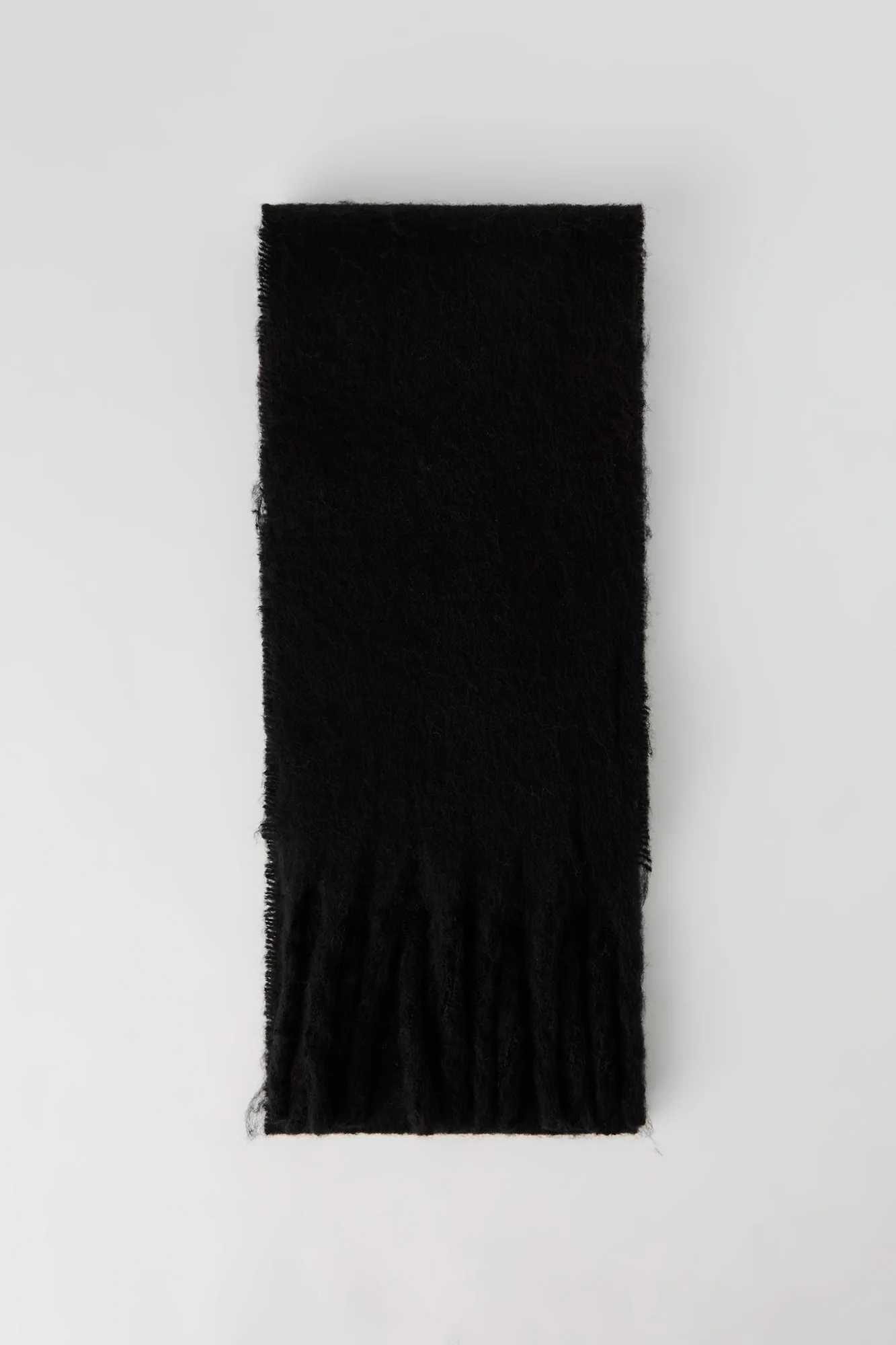 Thin Bouclé Knit Scarf - Image 2