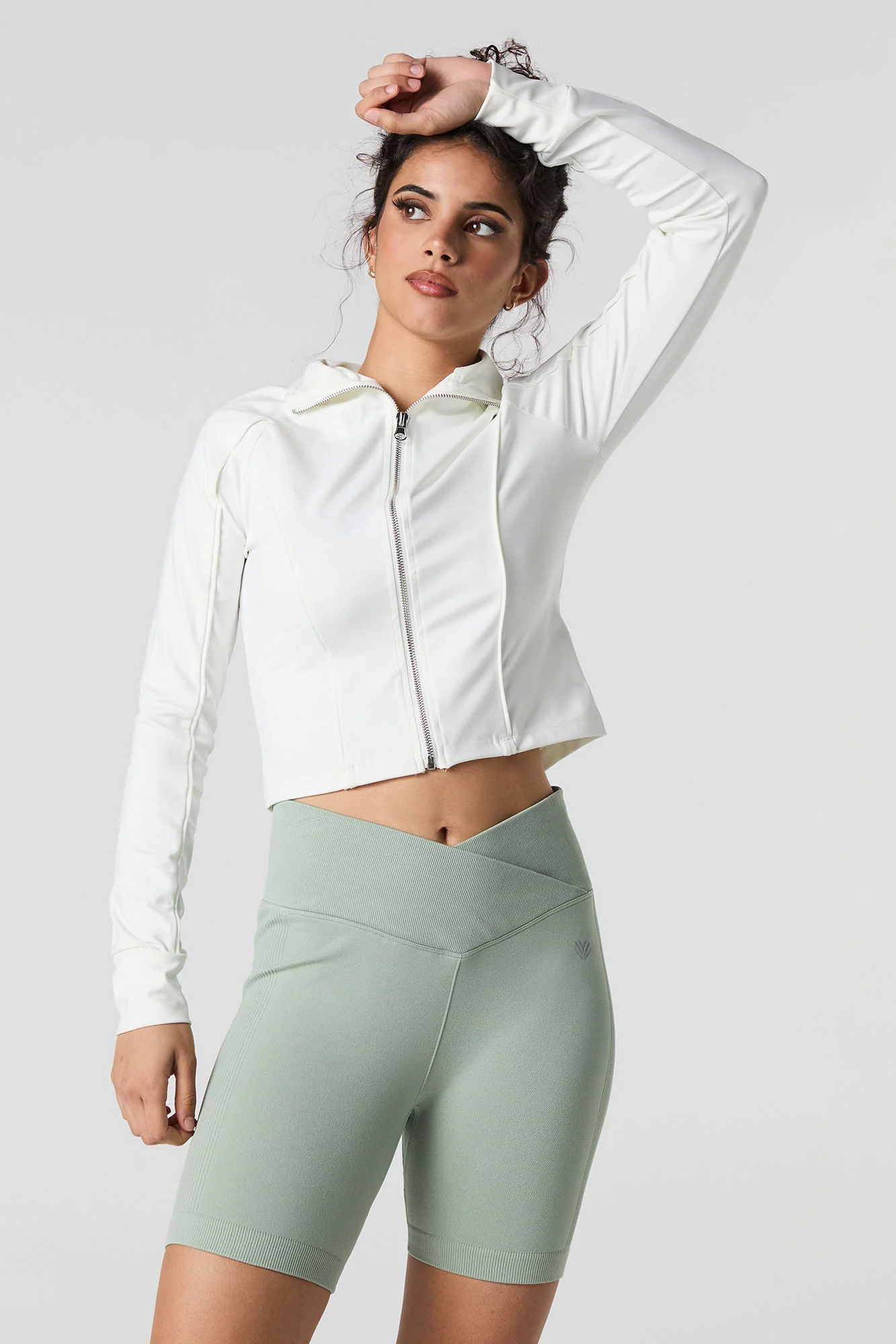 Seamless Foldover Waist Biker Short - Image 13