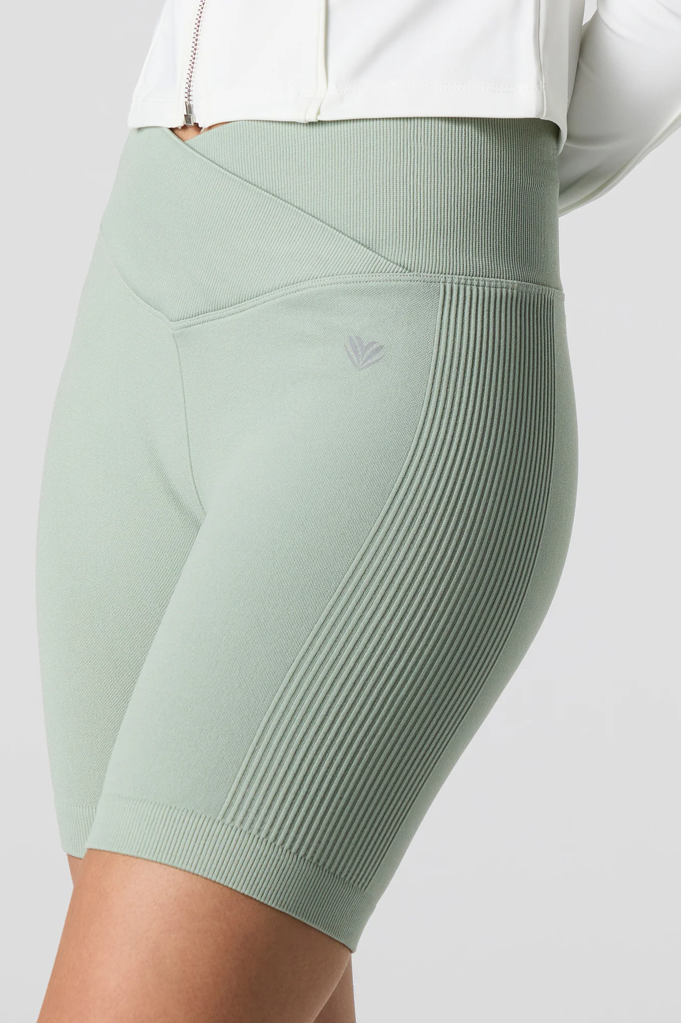 Seamless Foldover Waist Biker Short - Image 16