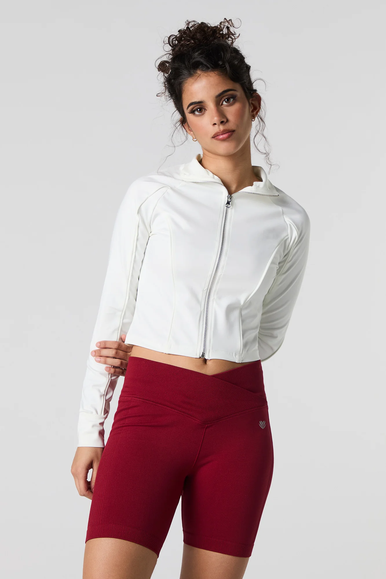 Seamless Foldover Waist Biker Short - Image 17