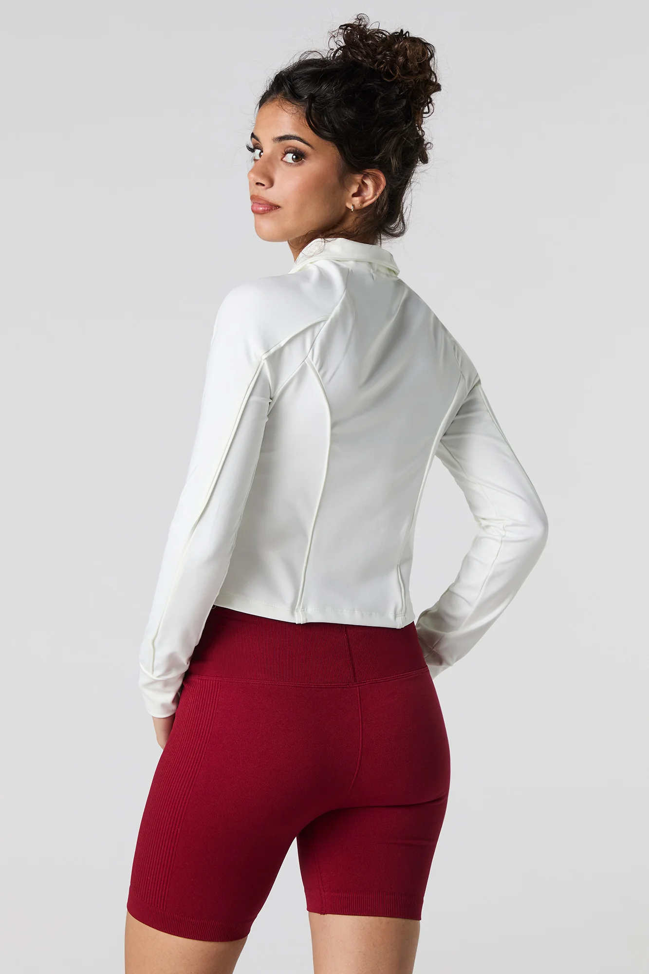 Seamless Foldover Waist Biker Short - Image 18