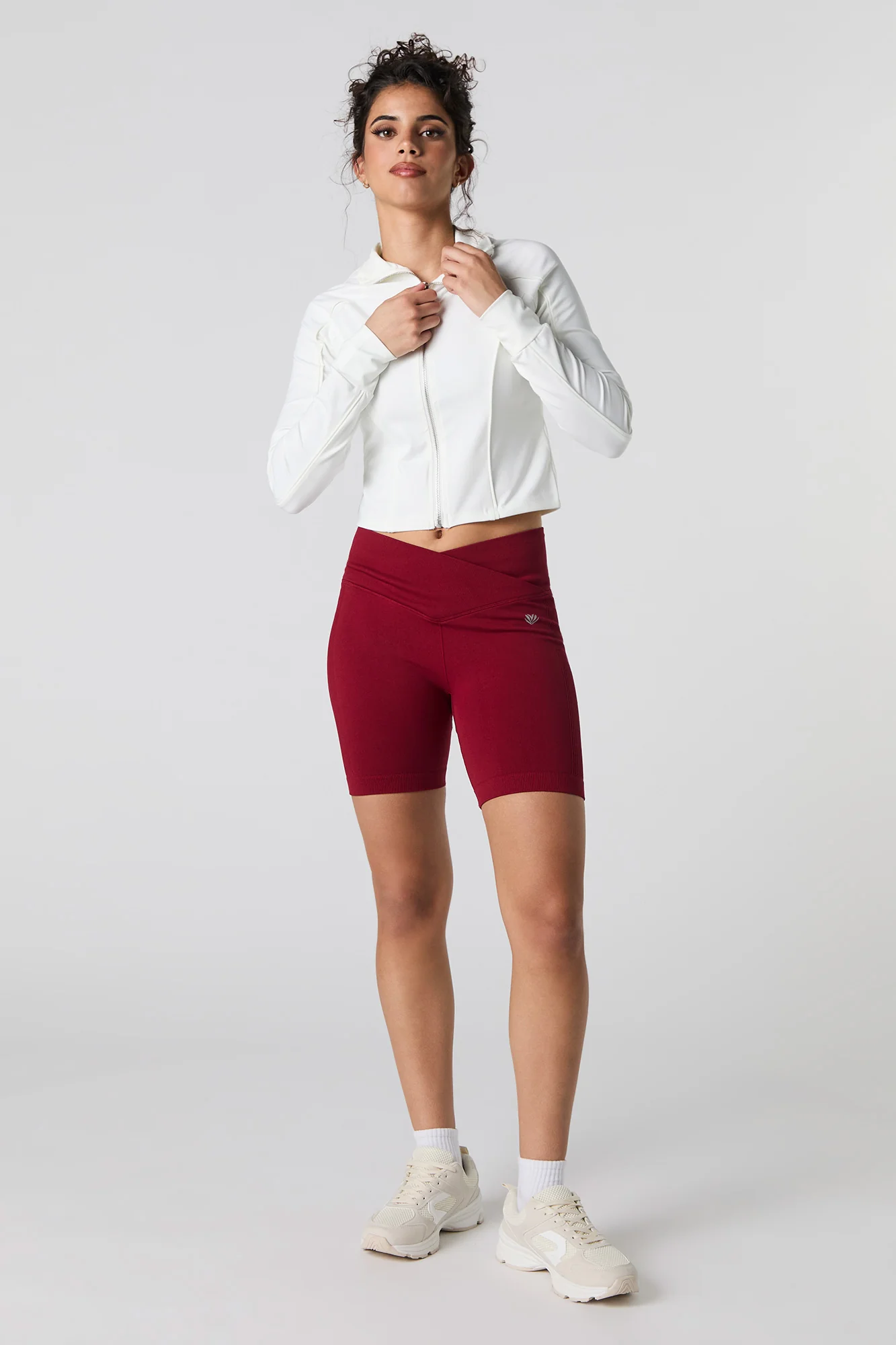 Seamless Foldover Waist Biker Short - Image 19