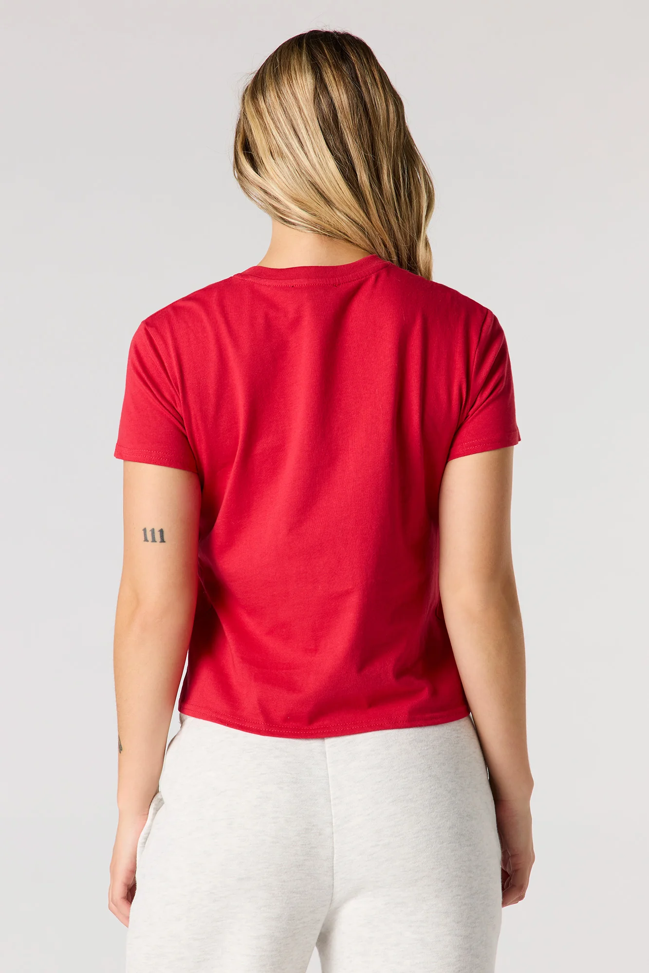 Twill Embroidered Boxy T-Shirt - Image 12