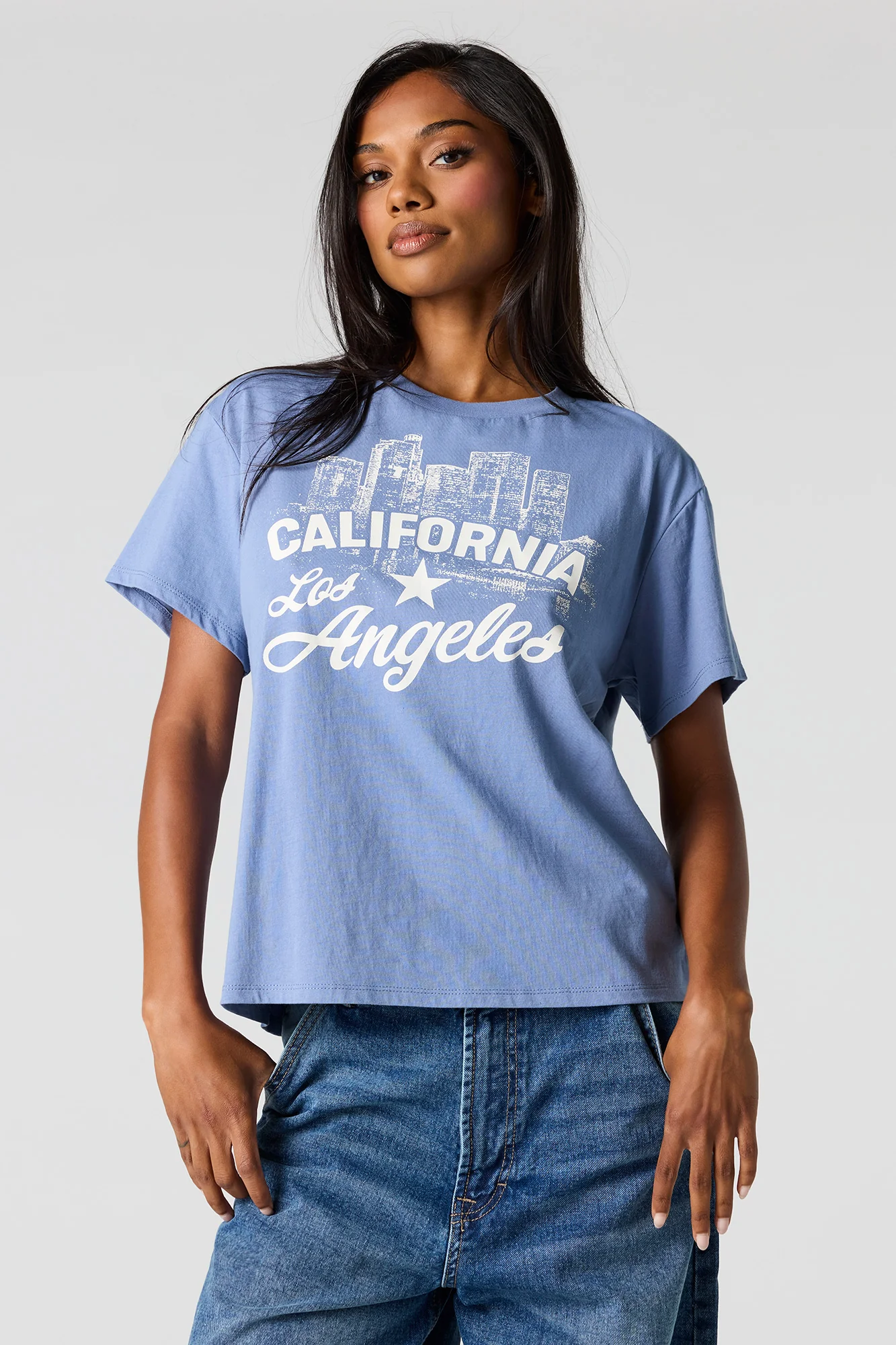 California Graphic Boxy Boyfriend T-Shirt - Image 2