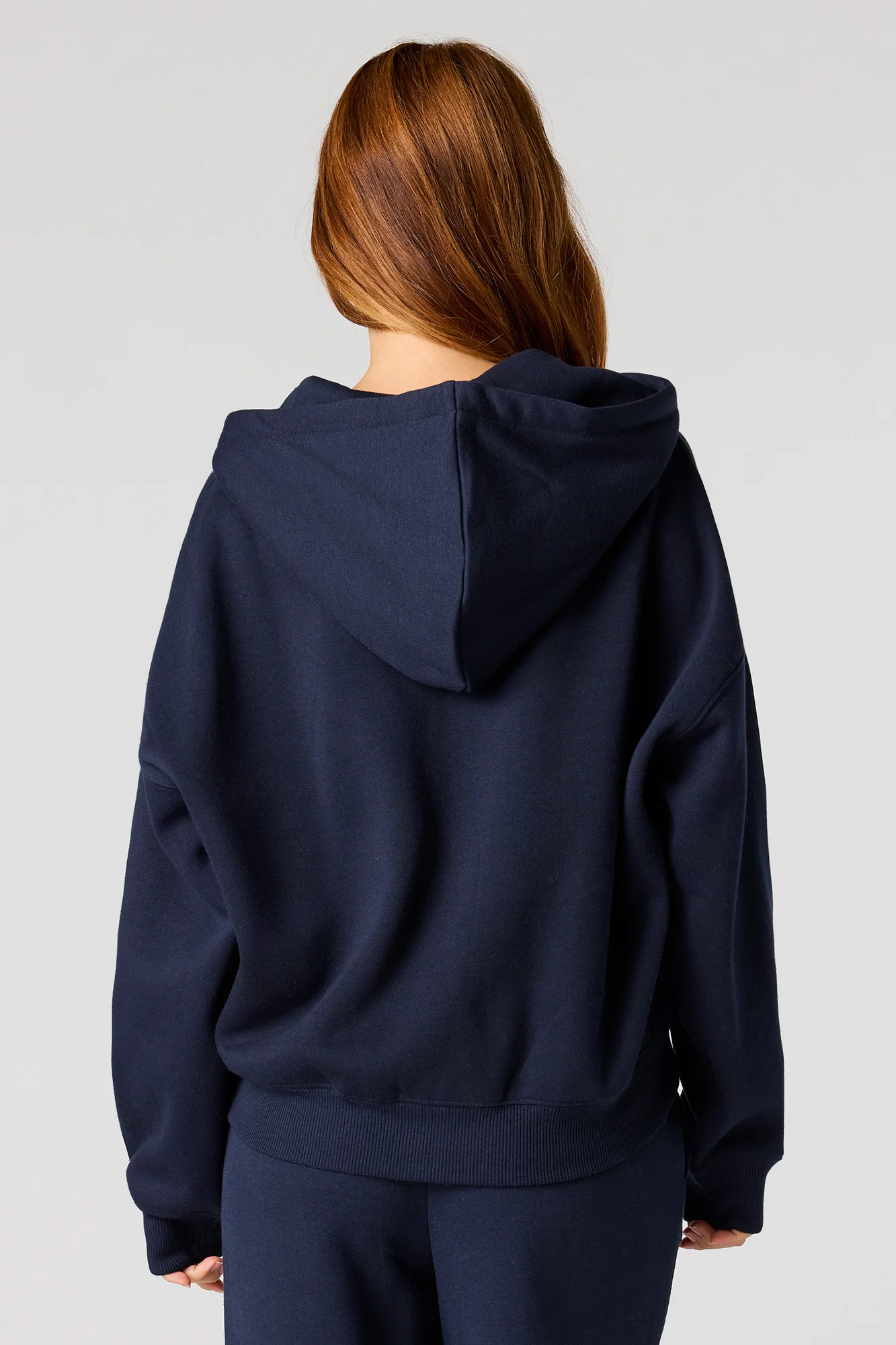 Fleece Boxy Zip-Up Hoodie - Image 5