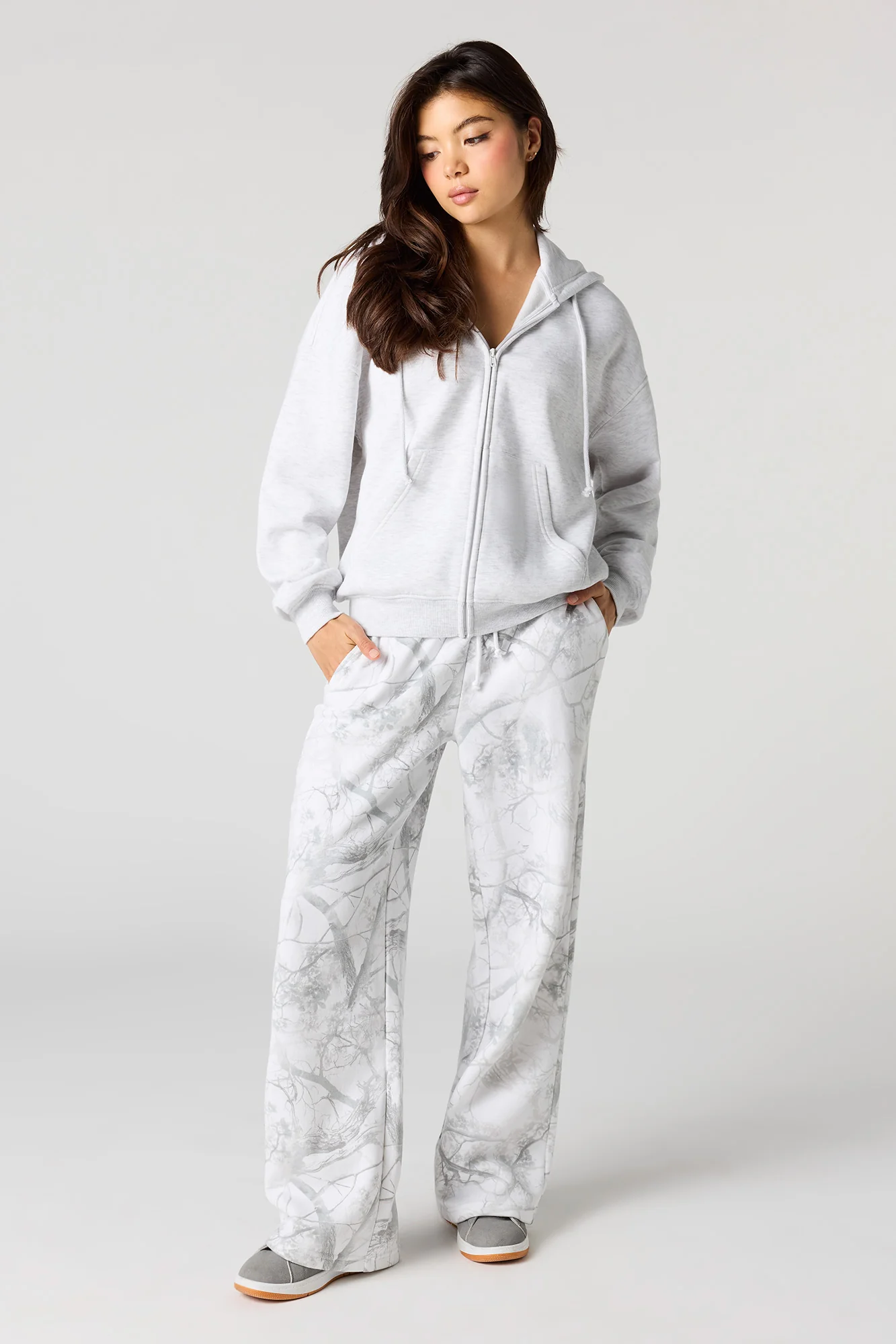 Boxy Fleece Zip-Up Hoodie - Image 3