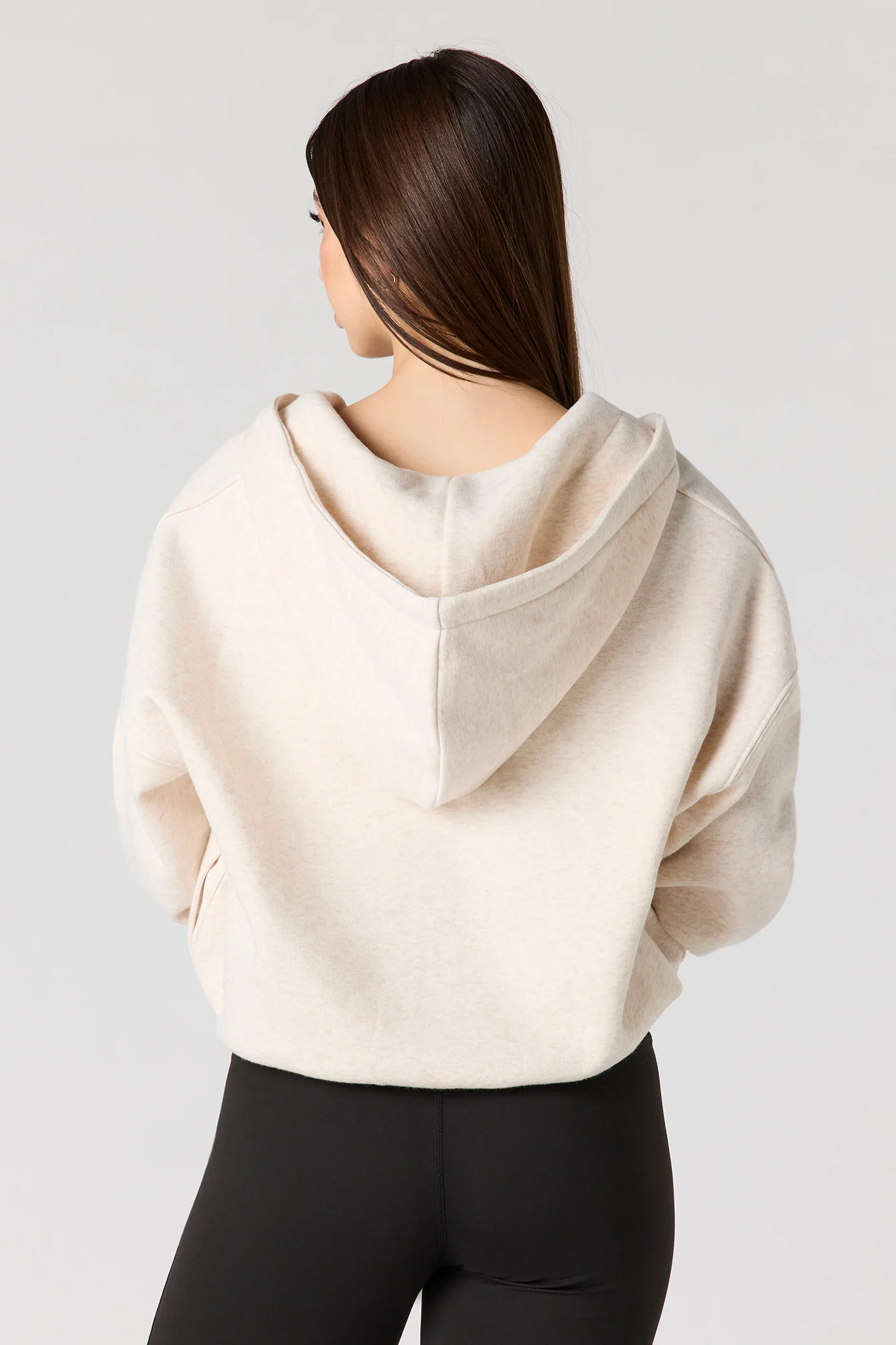 Boxy Zip-Up Fleece Hoodie - Image 12