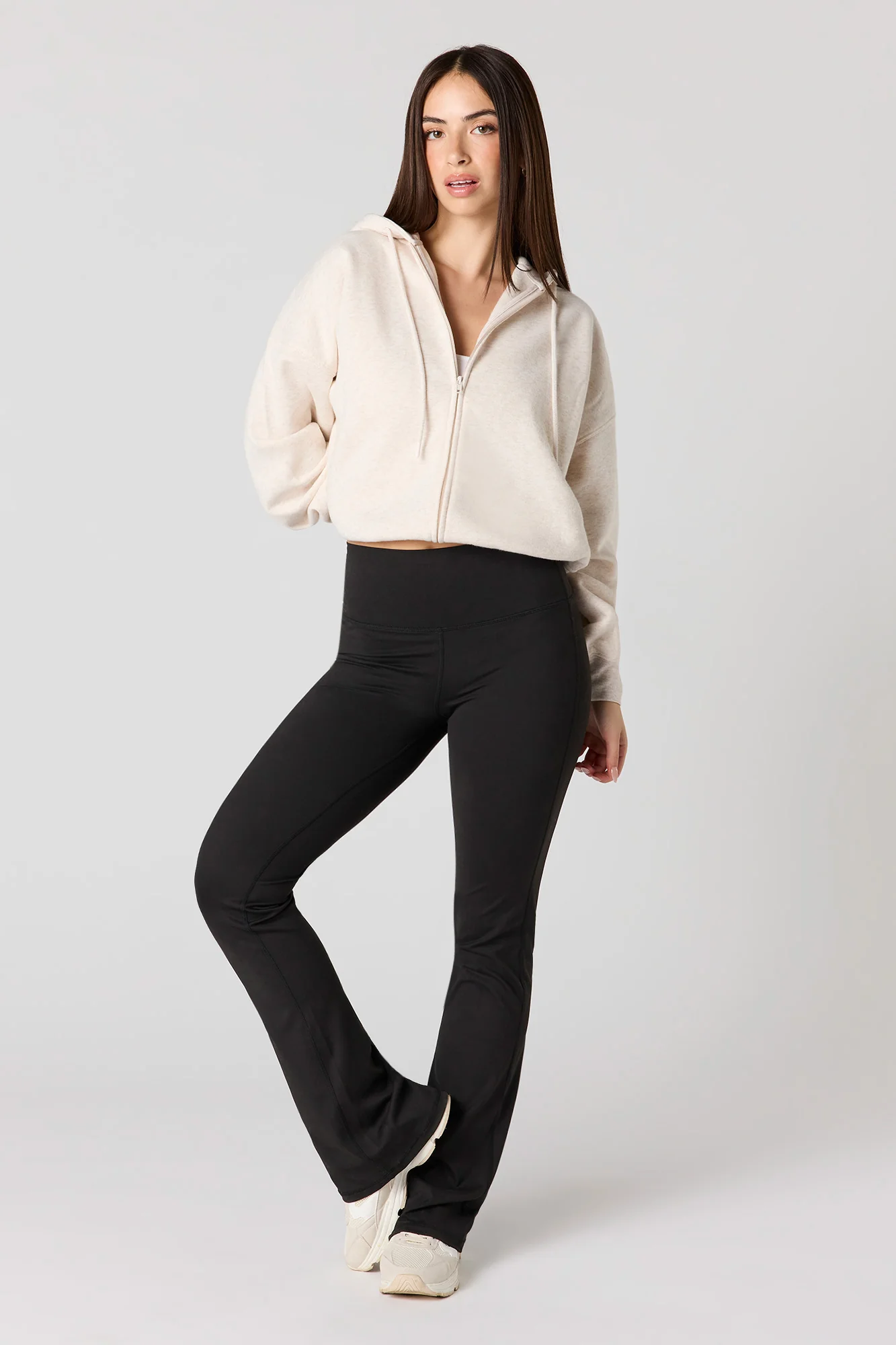 Boxy Zip-Up Fleece Hoodie - Image 13