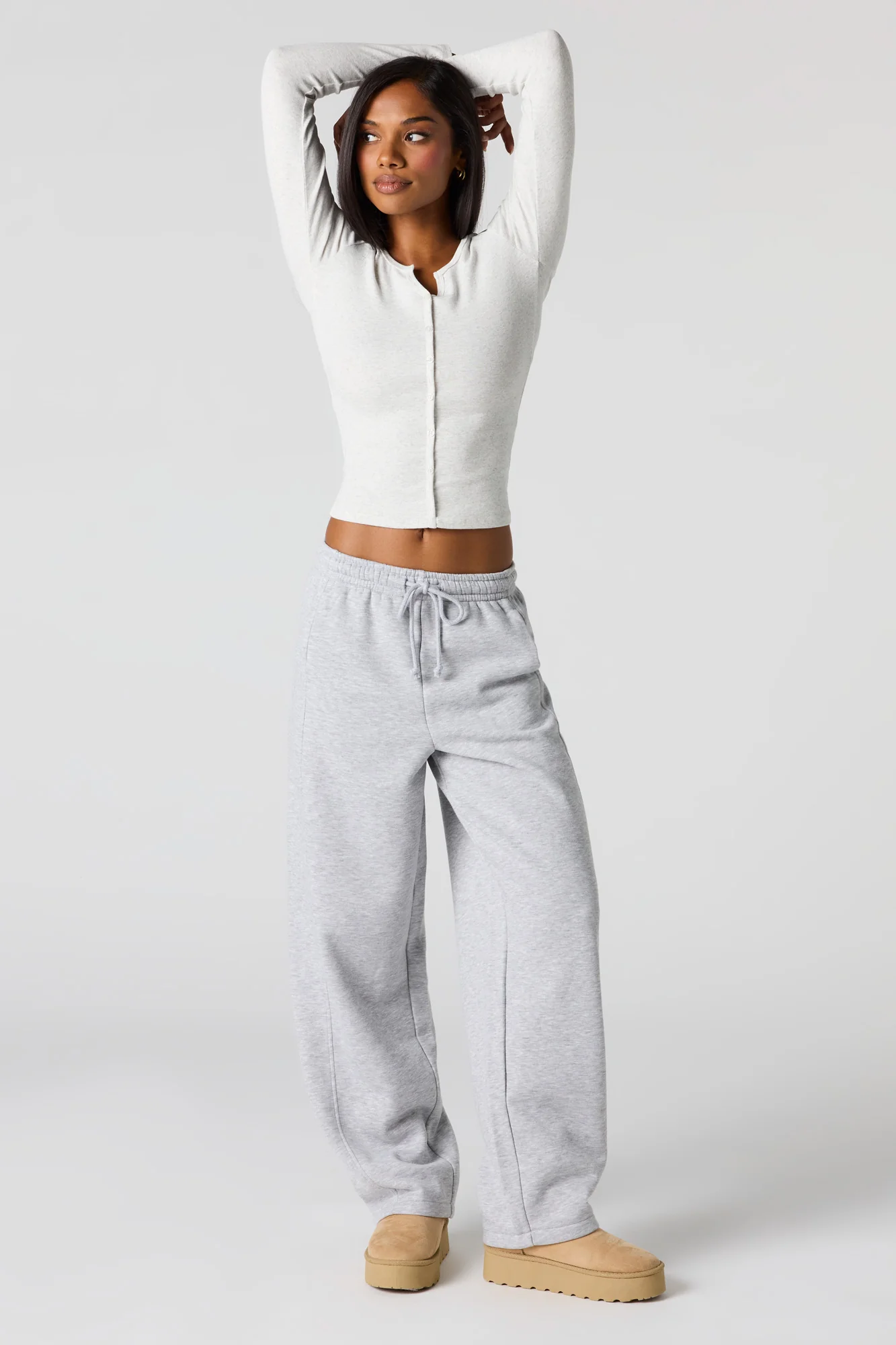 Barrel Leg Fleece Sweatpant - Image 7