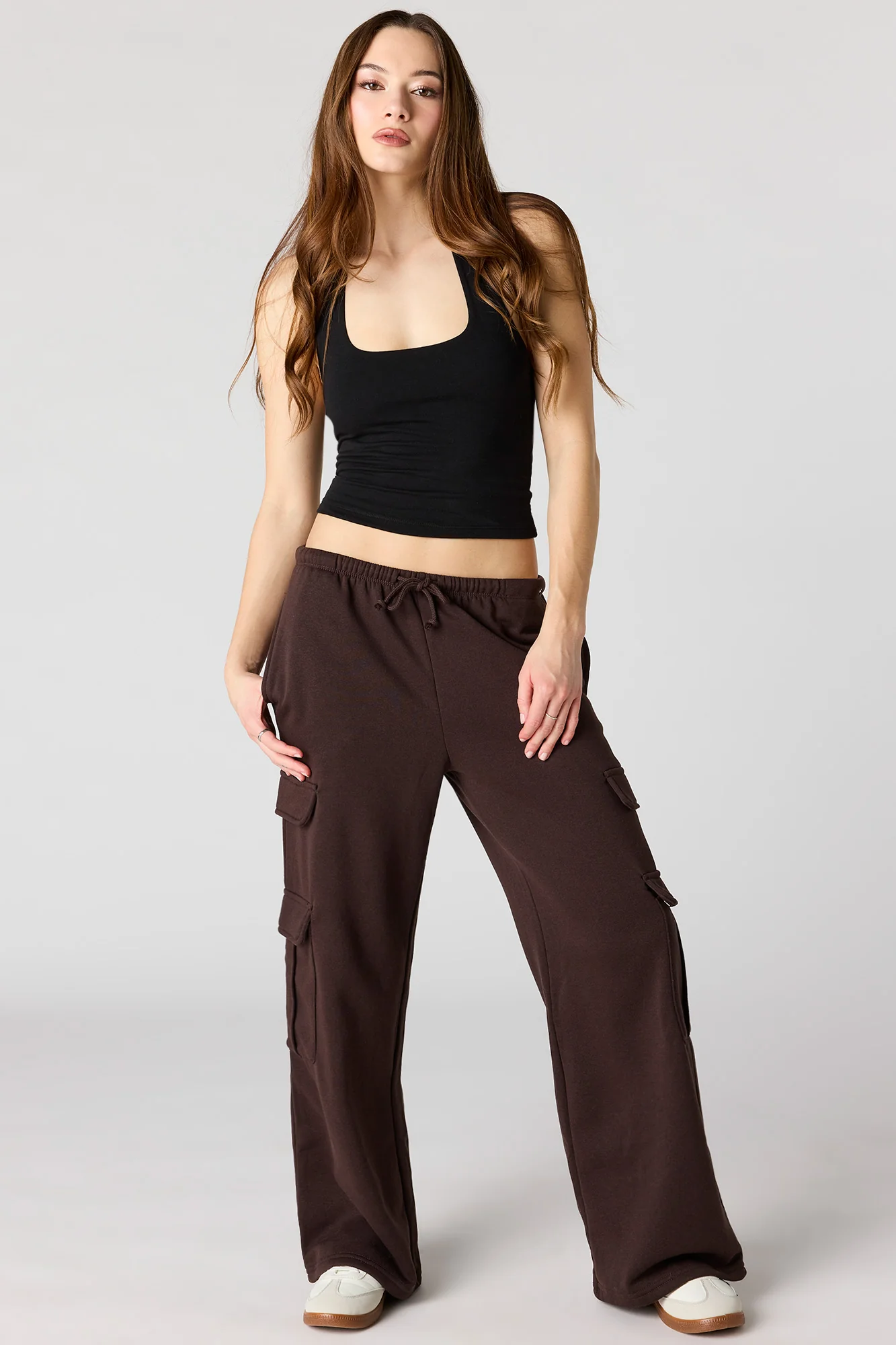 Fleece Low Rise Baggy Cargo Sweatpant - Image 10