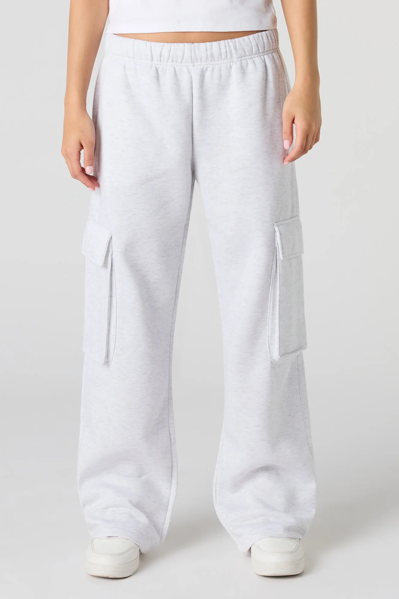 Fleece Wide Leg Cargo Sweatpant - Image 11