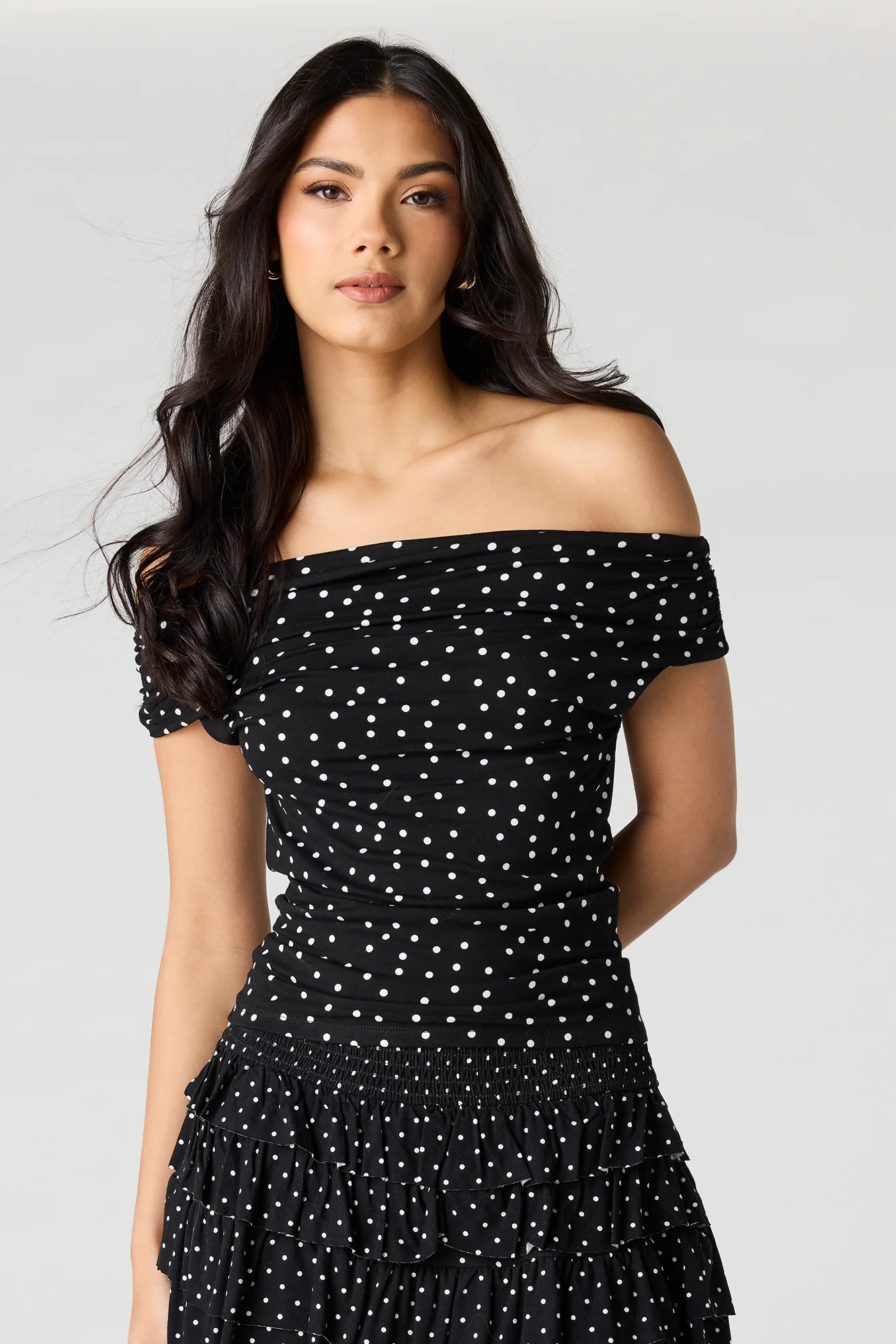 Ruched Off Shoulder Top - Image 4