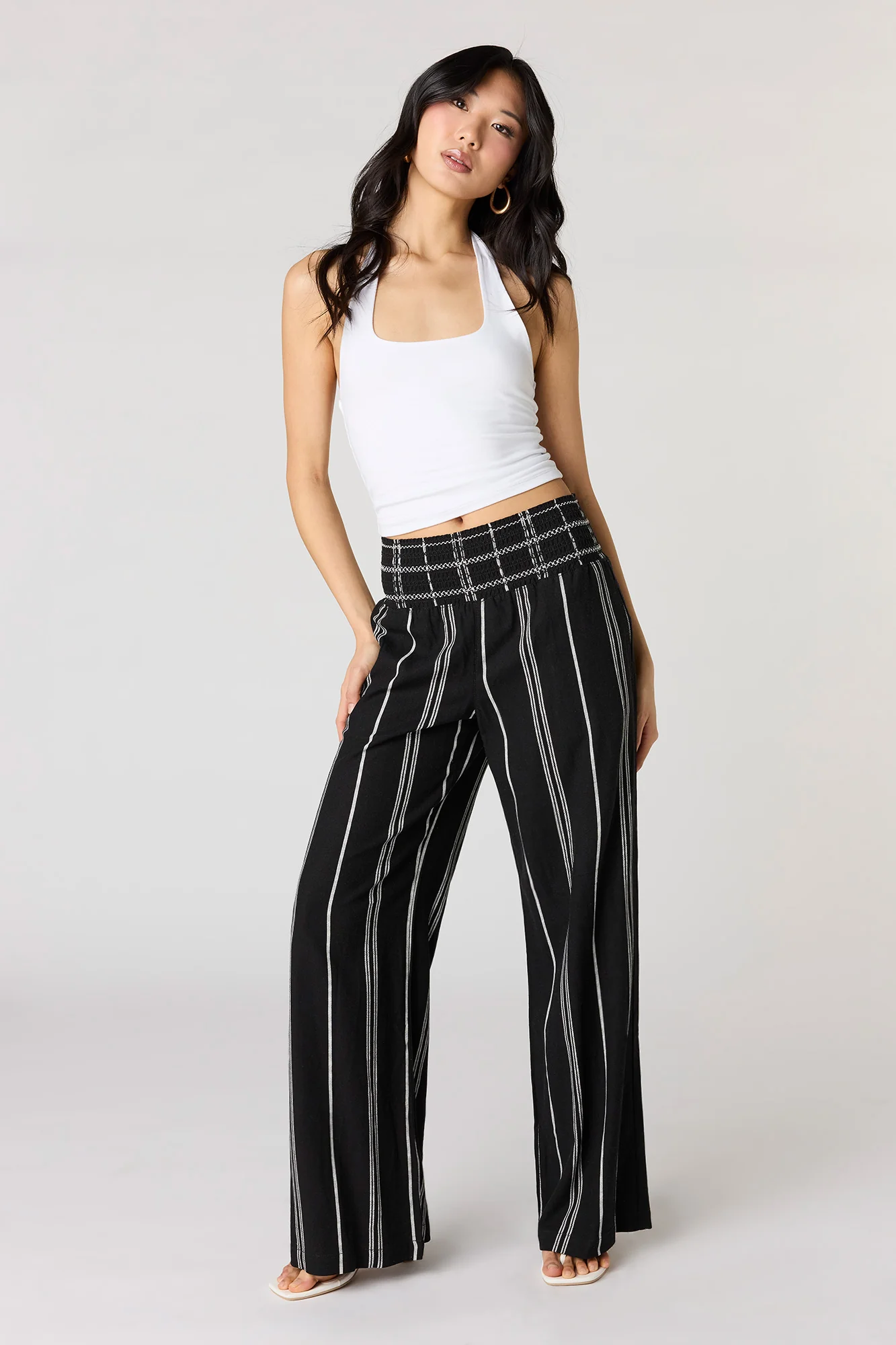 Smocked Linen-Blend Pant - Image 13
