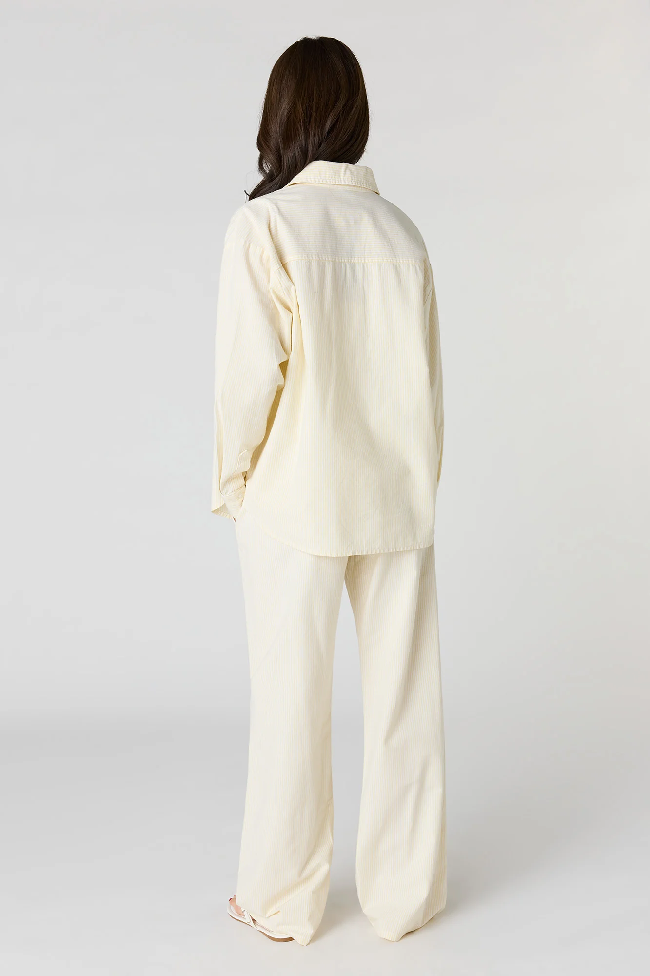Pinstriped Wide Leg Pant - Image 15