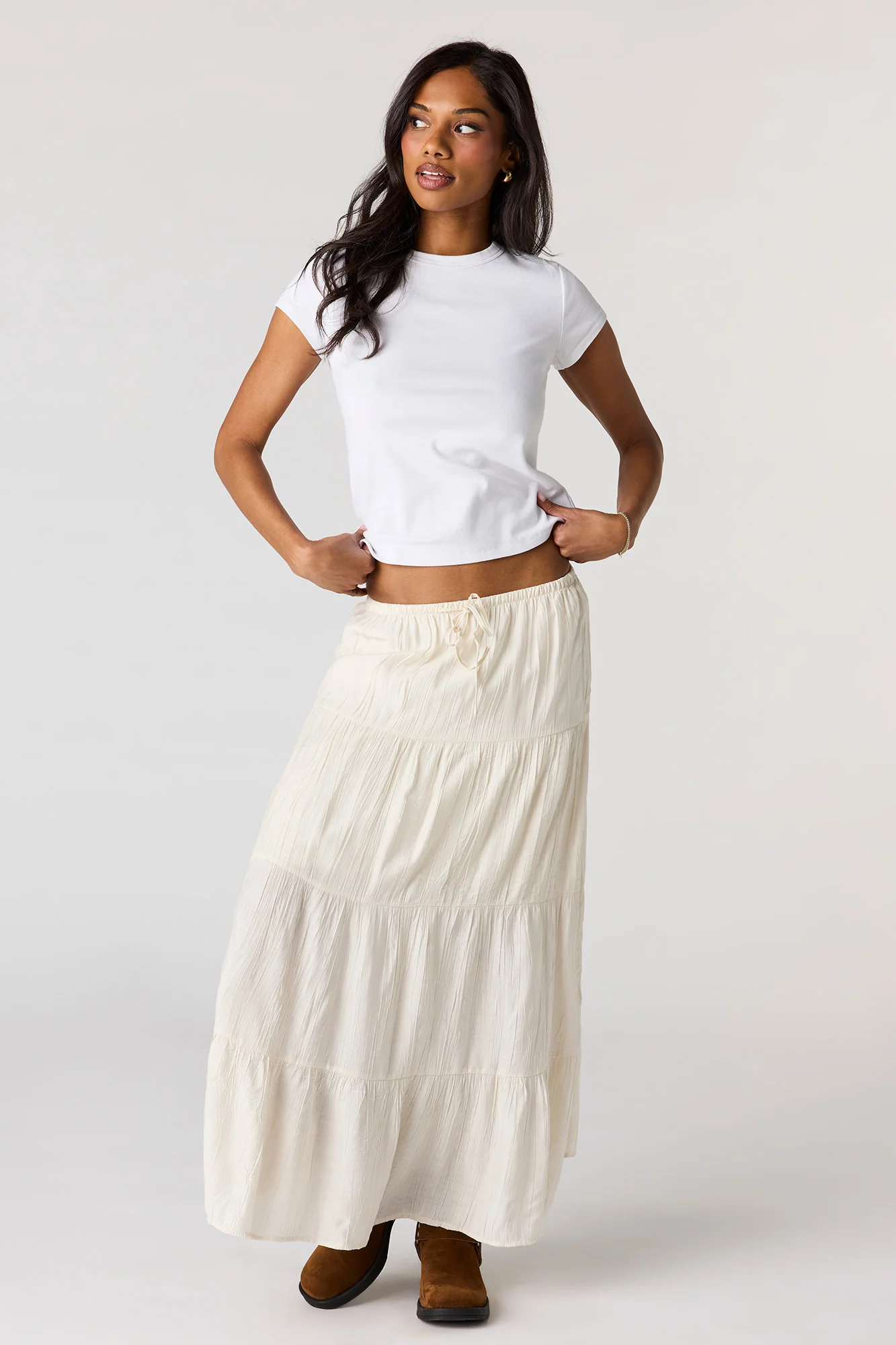 Crinkle Maxi Skirt - Image 7