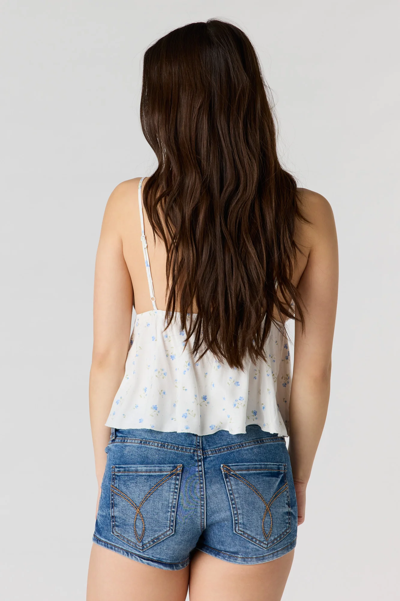 South Beach Stretch Low Rise Denim Shortie - Image 2