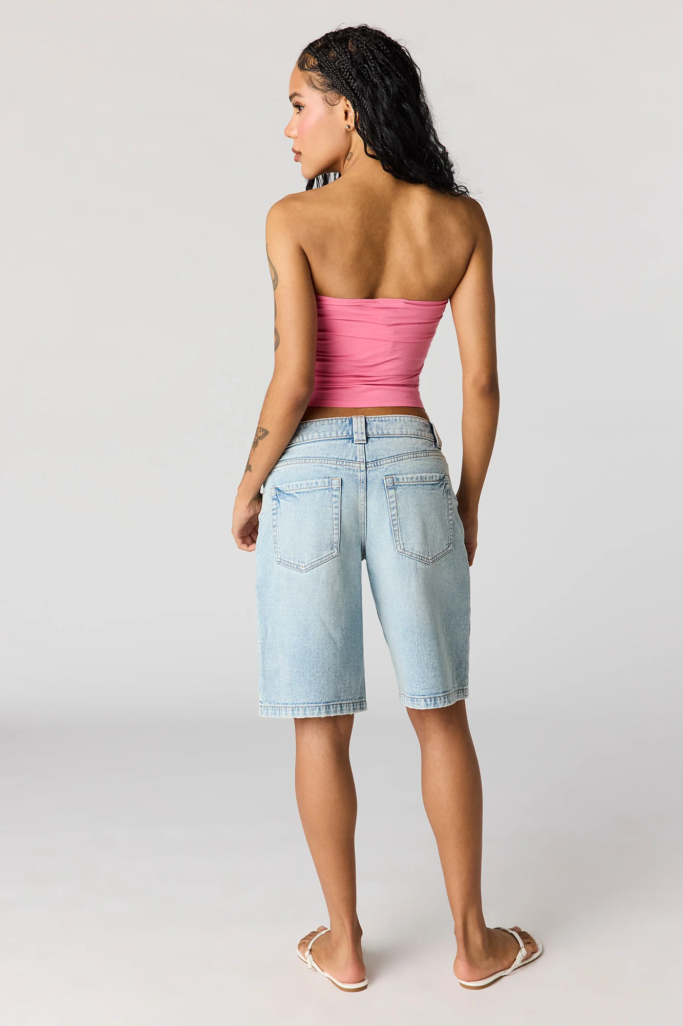 Brooklyn Low Rise Baggy Light Jort - Image 3