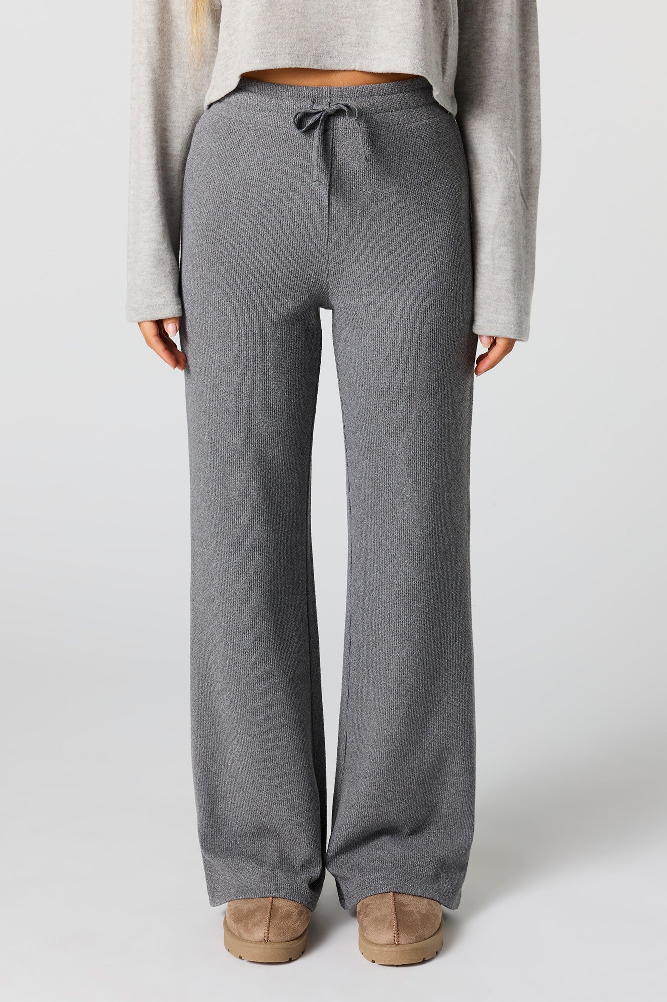 Waffle Knit Wide Leg Legging - Image 8