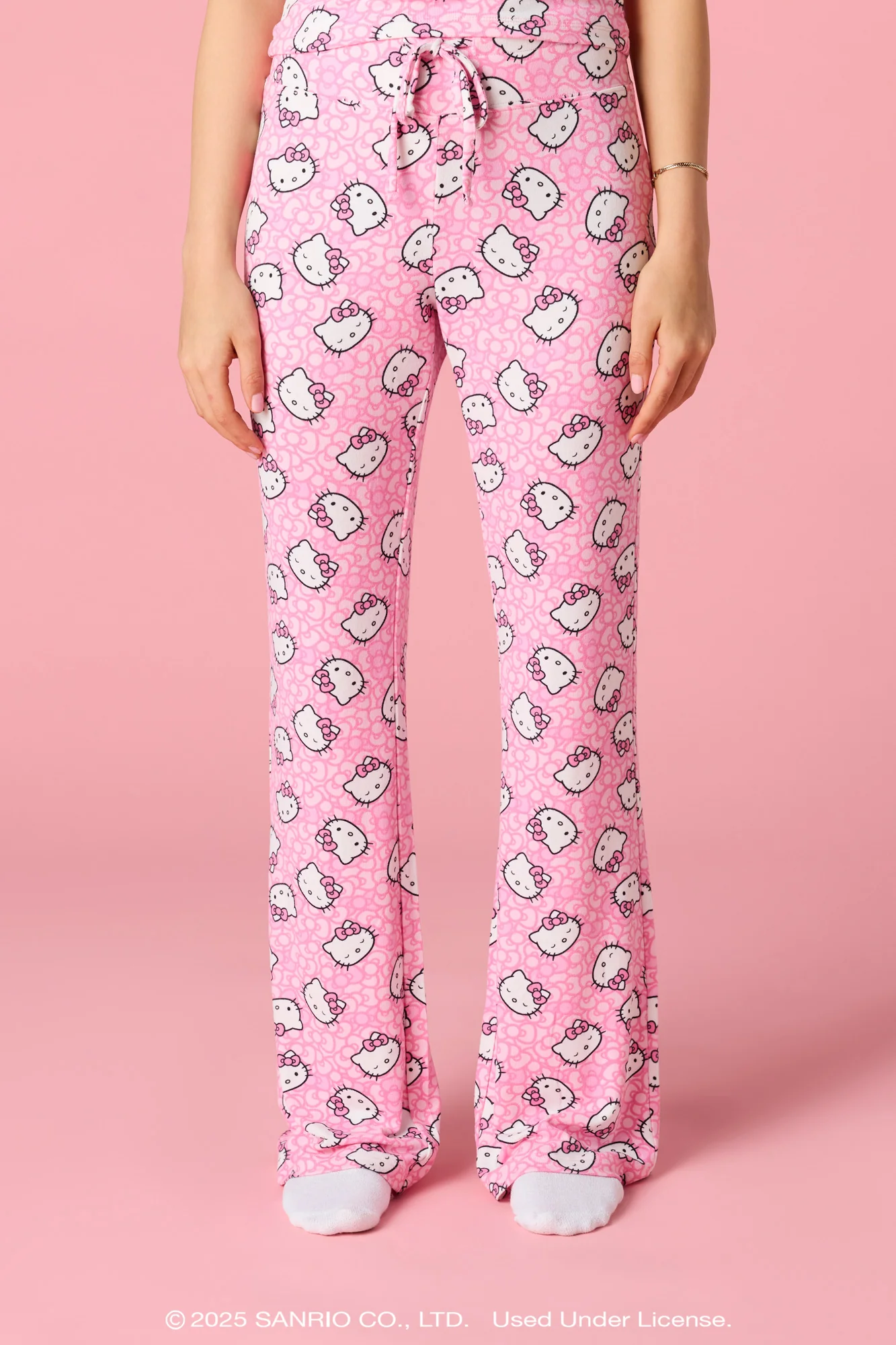 Hello Kitty® Print Lace Trim Tank & Pant Pajama Set - Image 3