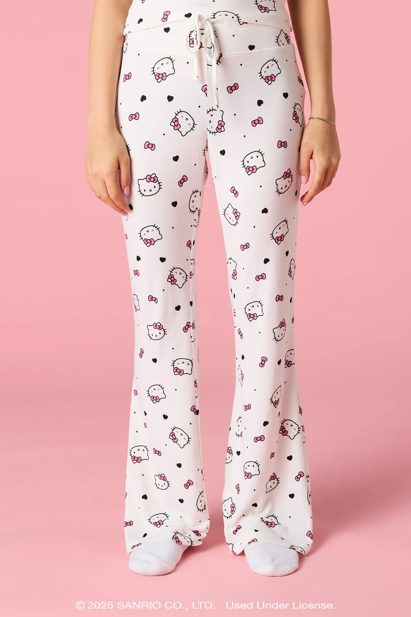 Hello Kitty® Print Lace Trim Tank & Pant Pajama Set - Image 7
