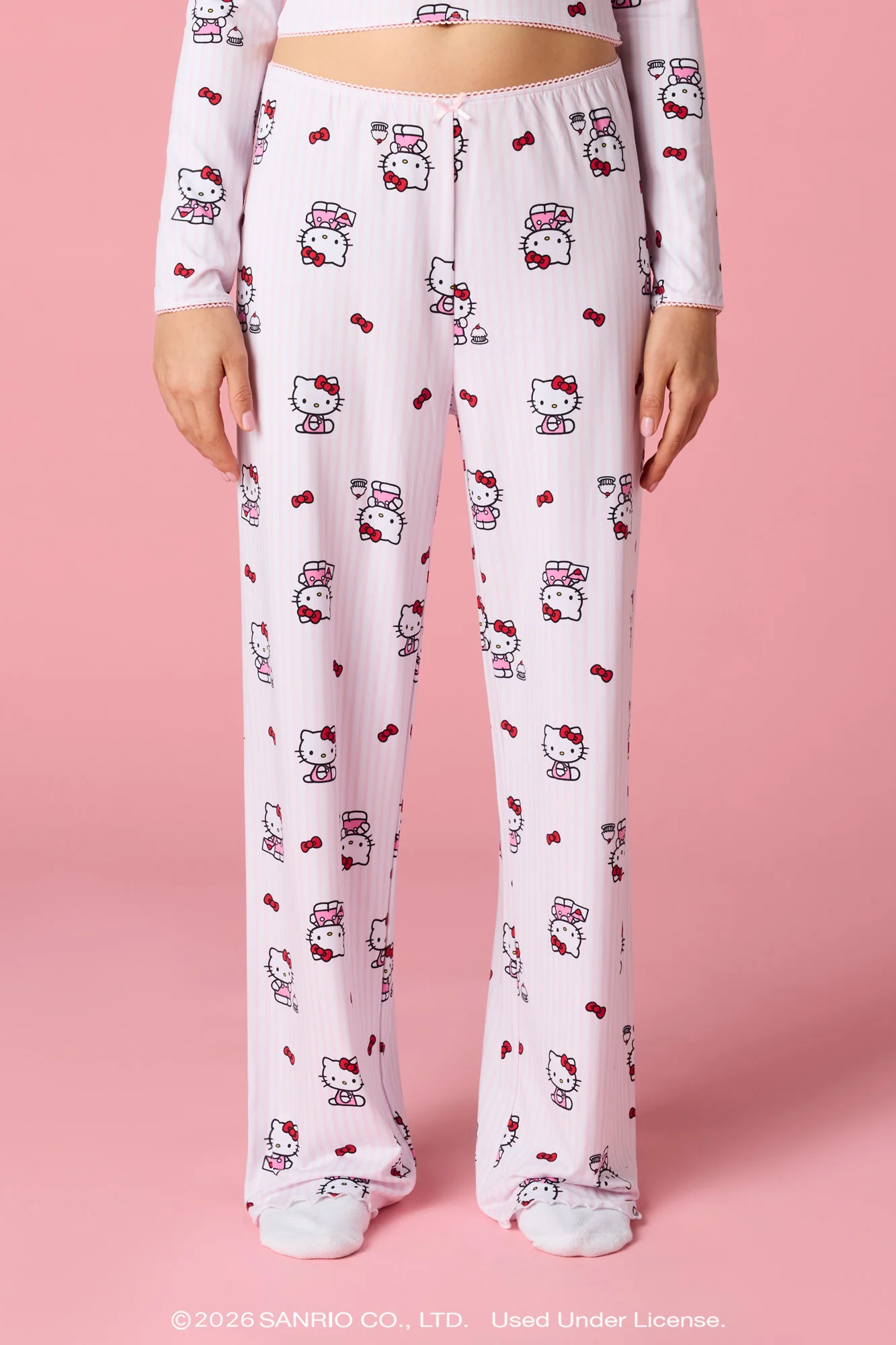 Hello Kitty® Long Sleeve Top & Pant Pajama Set - Image 7