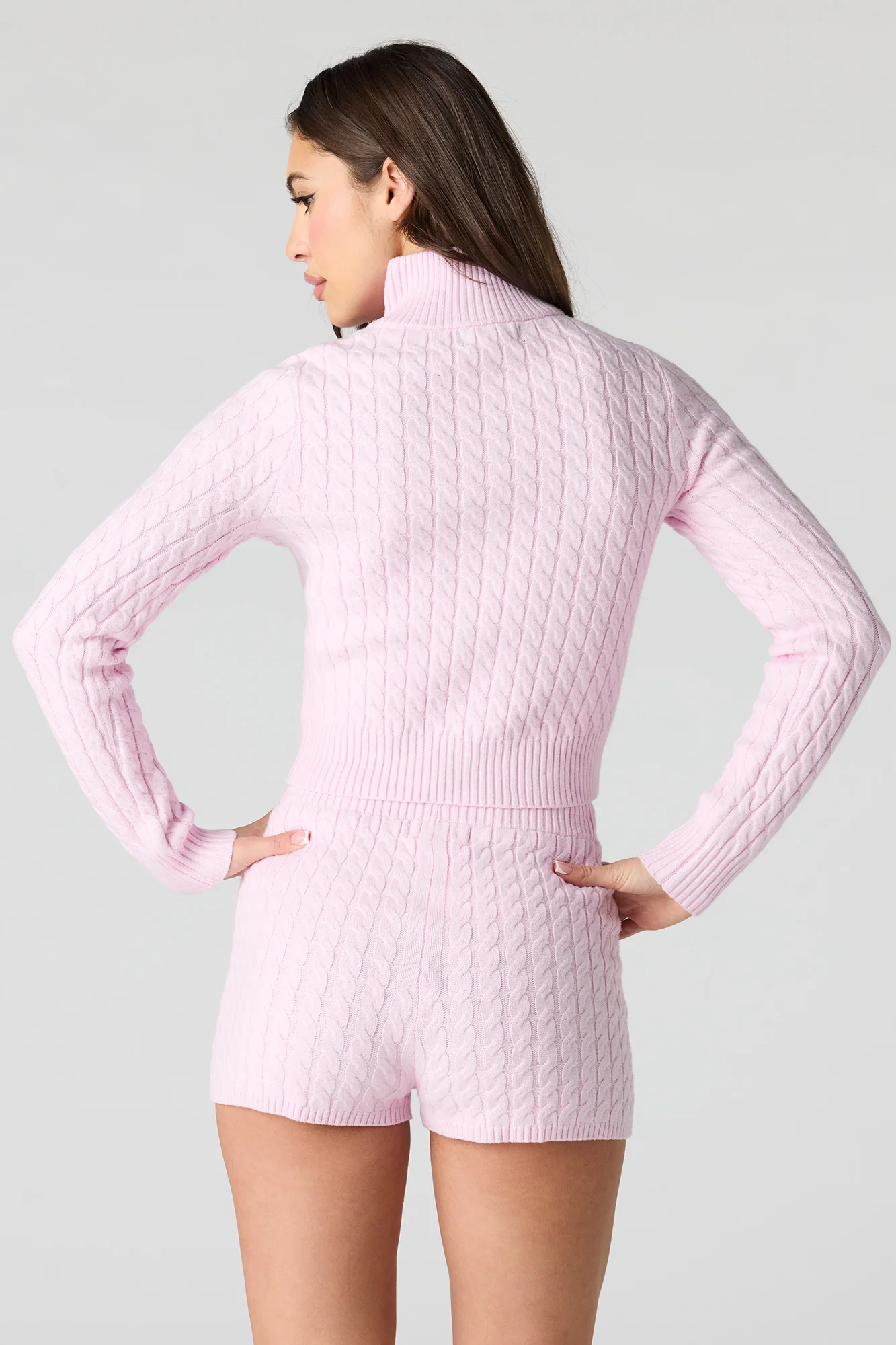 Embroidered Cable Knit Shortie - Image 2