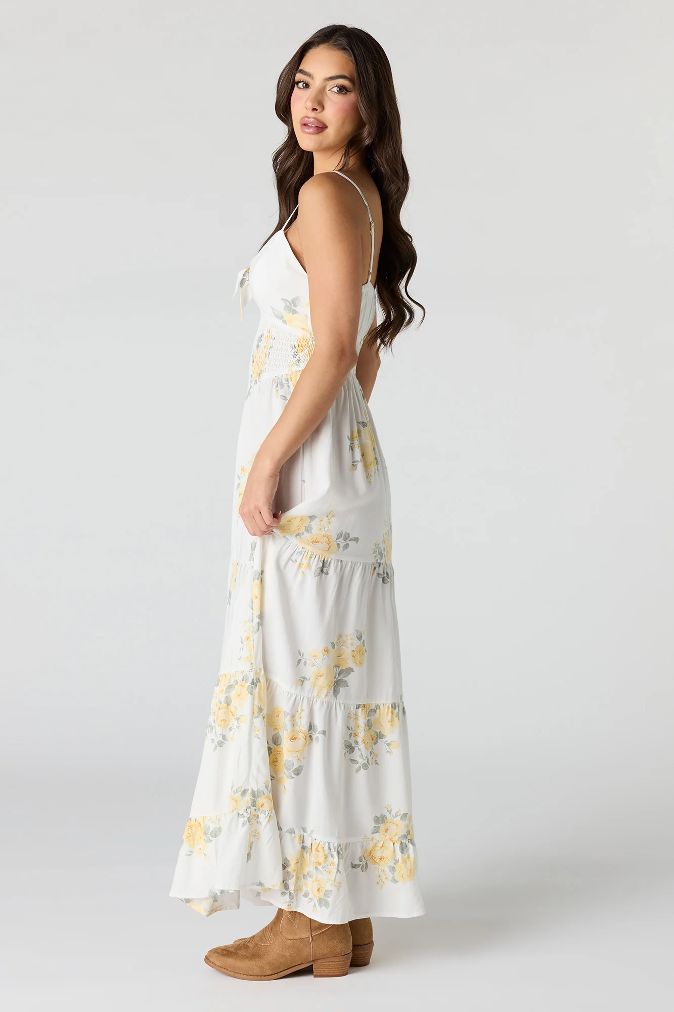 Bow Front Tiered Maxi Dress - Image 3