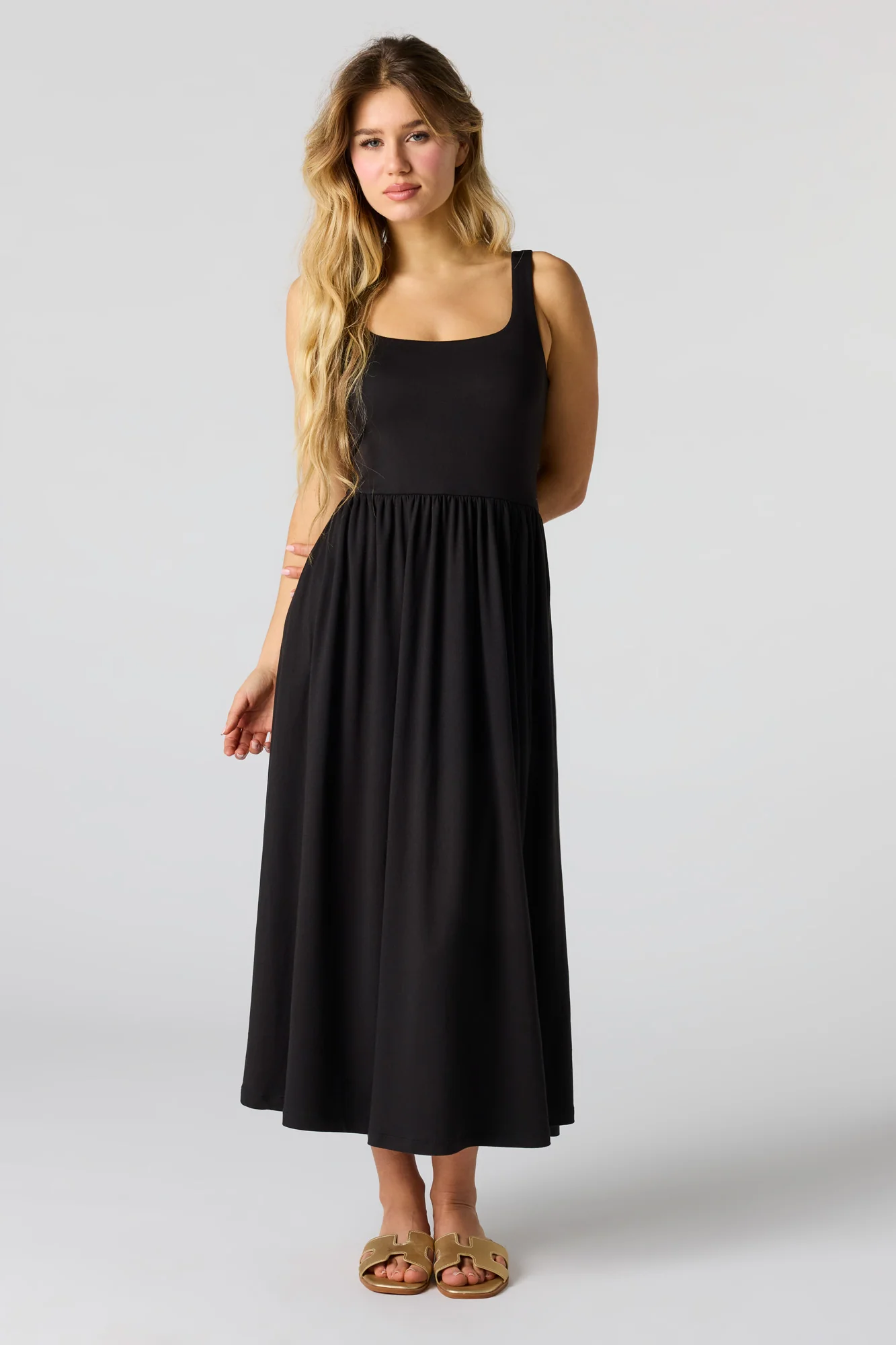 Tank Midi Dress with Pockets - Image 4