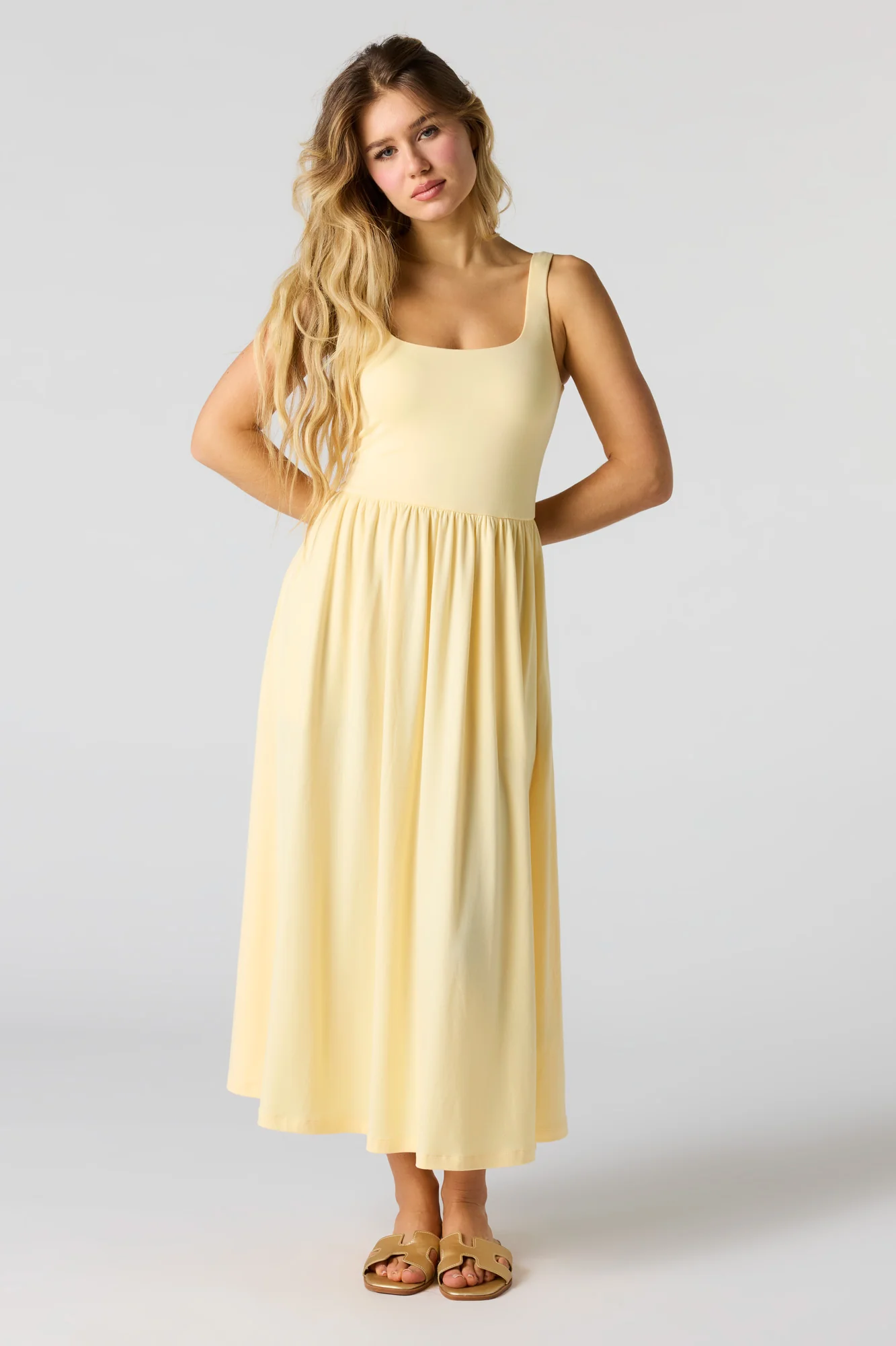Tank Midi Dress with Pockets - Image 7