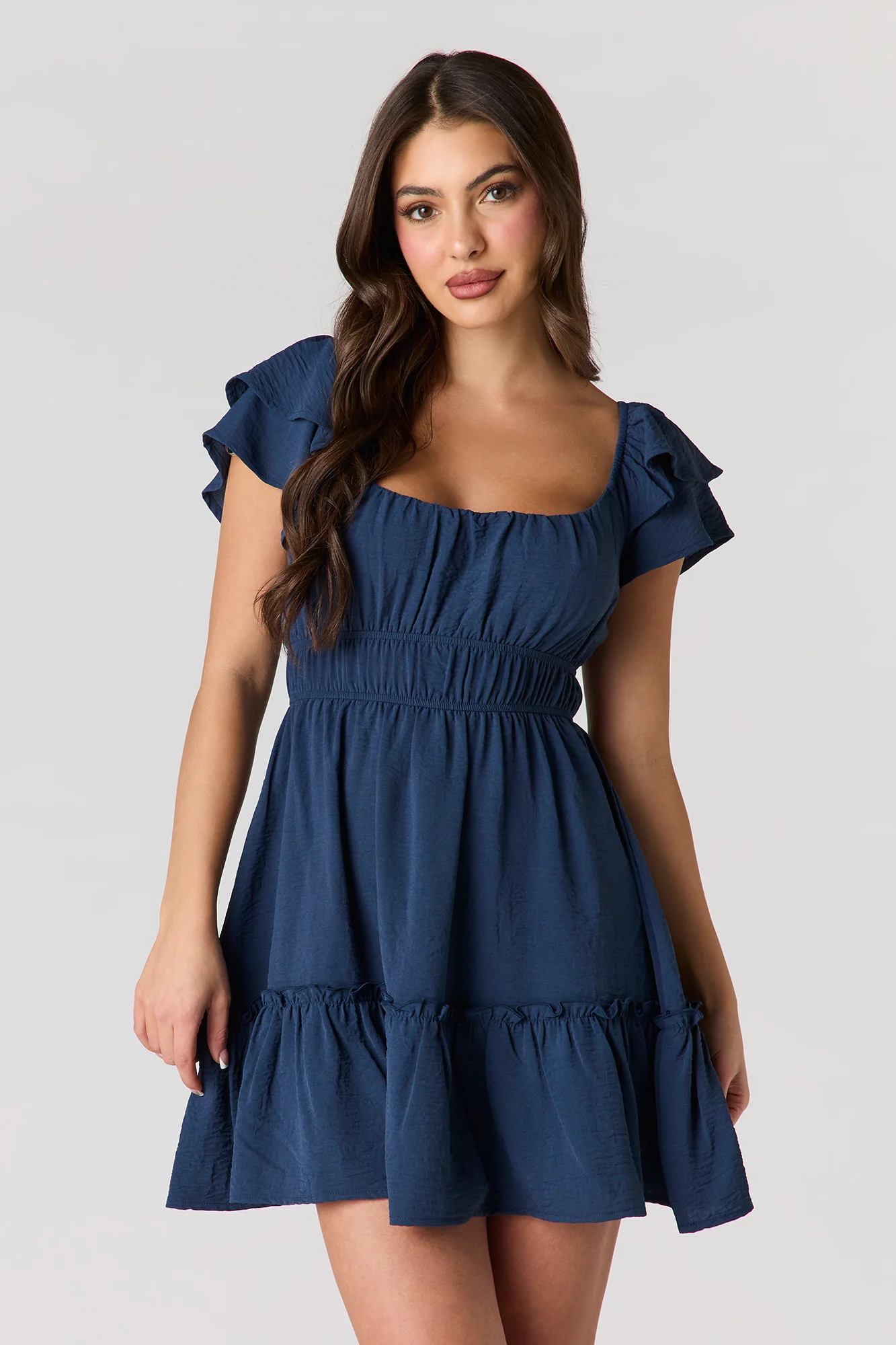 Flutter Sleeve Mini Dress - Image 7