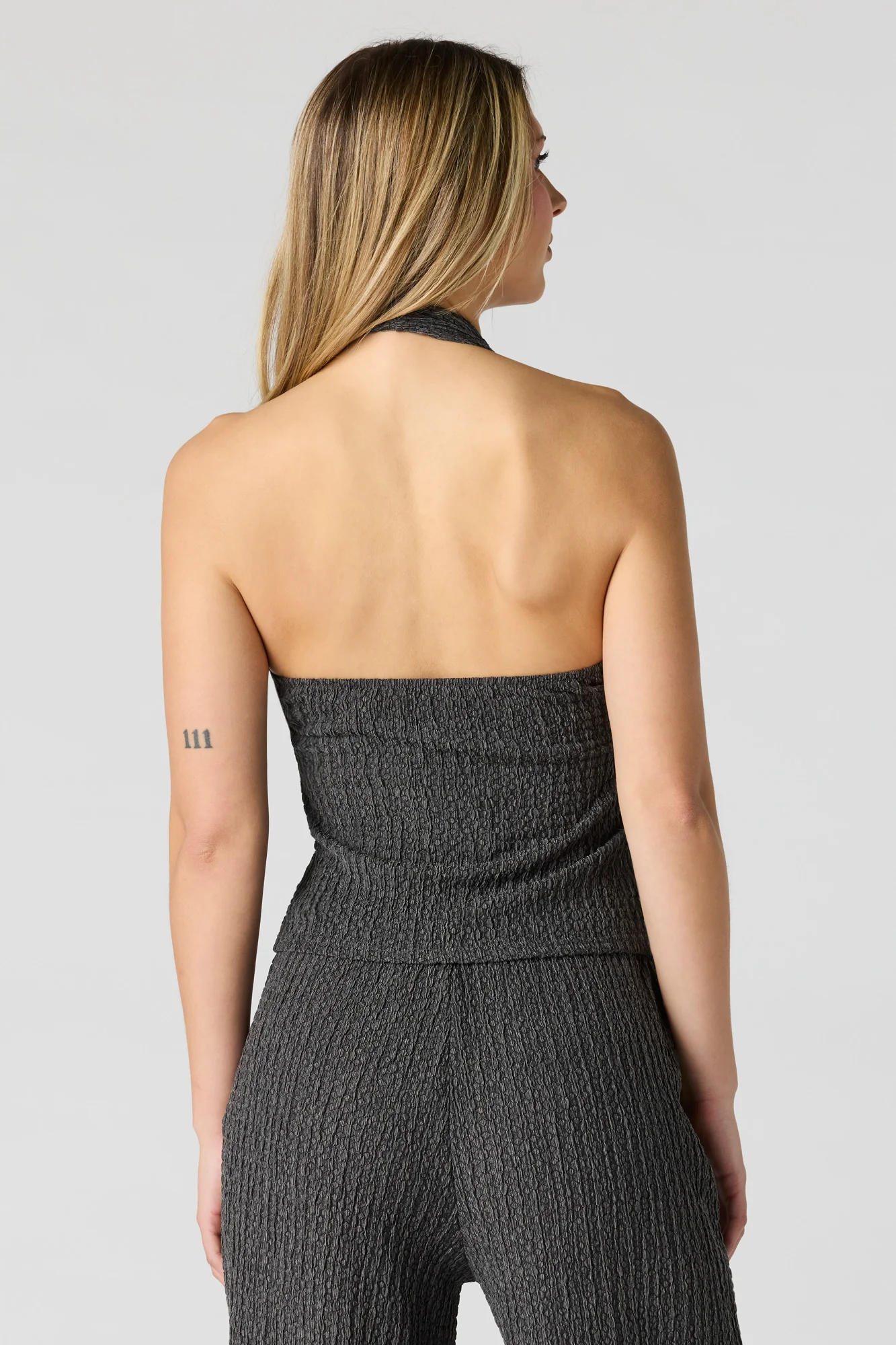 Textured Halter Top - Image 2