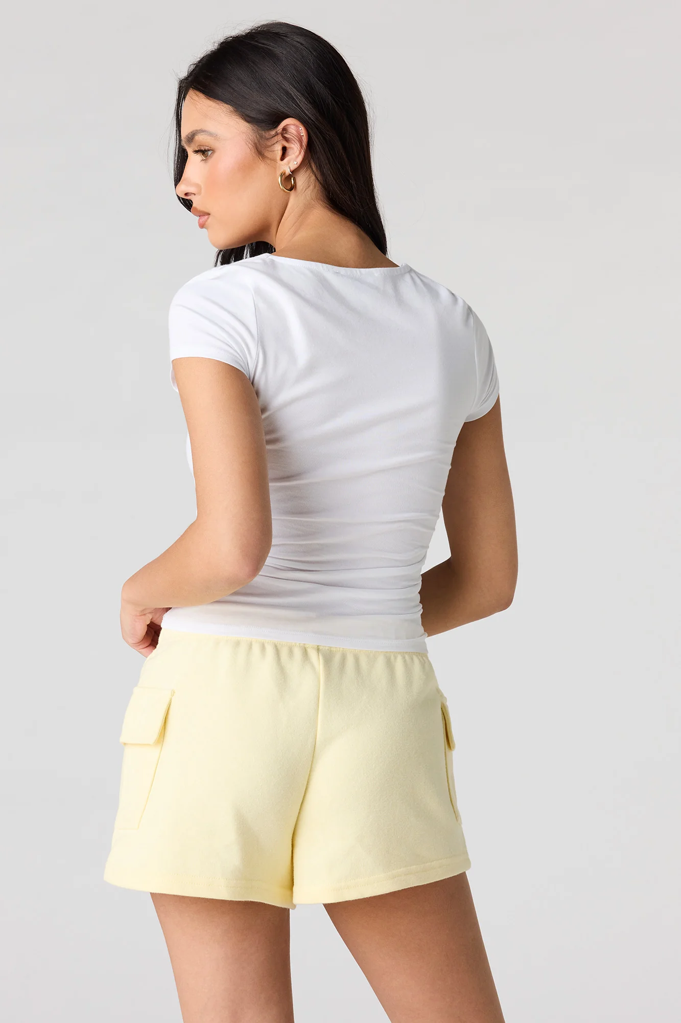 Luxe French Terry Cargo Shortie - Image 2