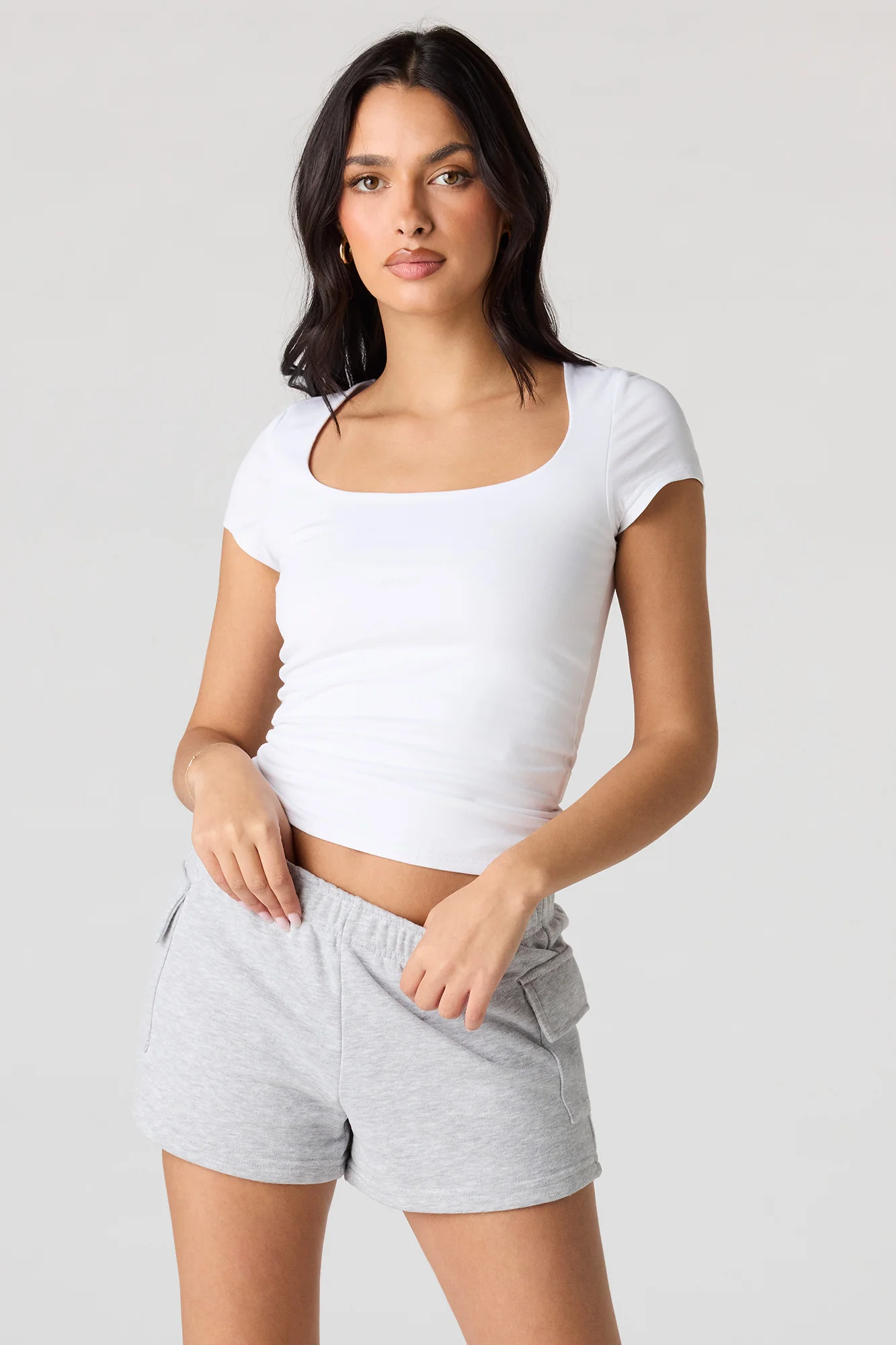 Luxe French Terry Cargo Shortie - Image 9